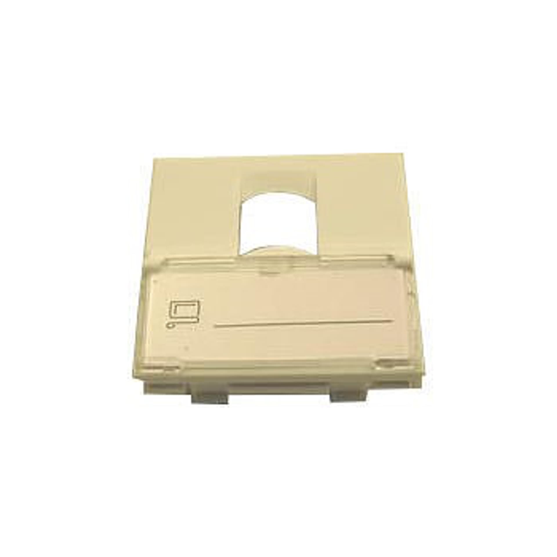 

Netrack NBOX adapter 2M 1xkeystone z polem opisowym i osłoną