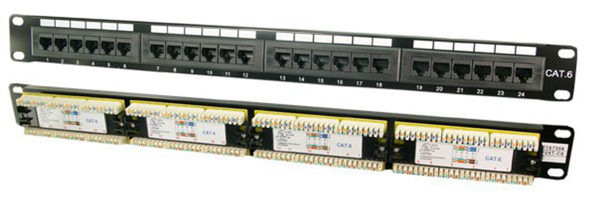 

Patch panel CAT6 24-porty