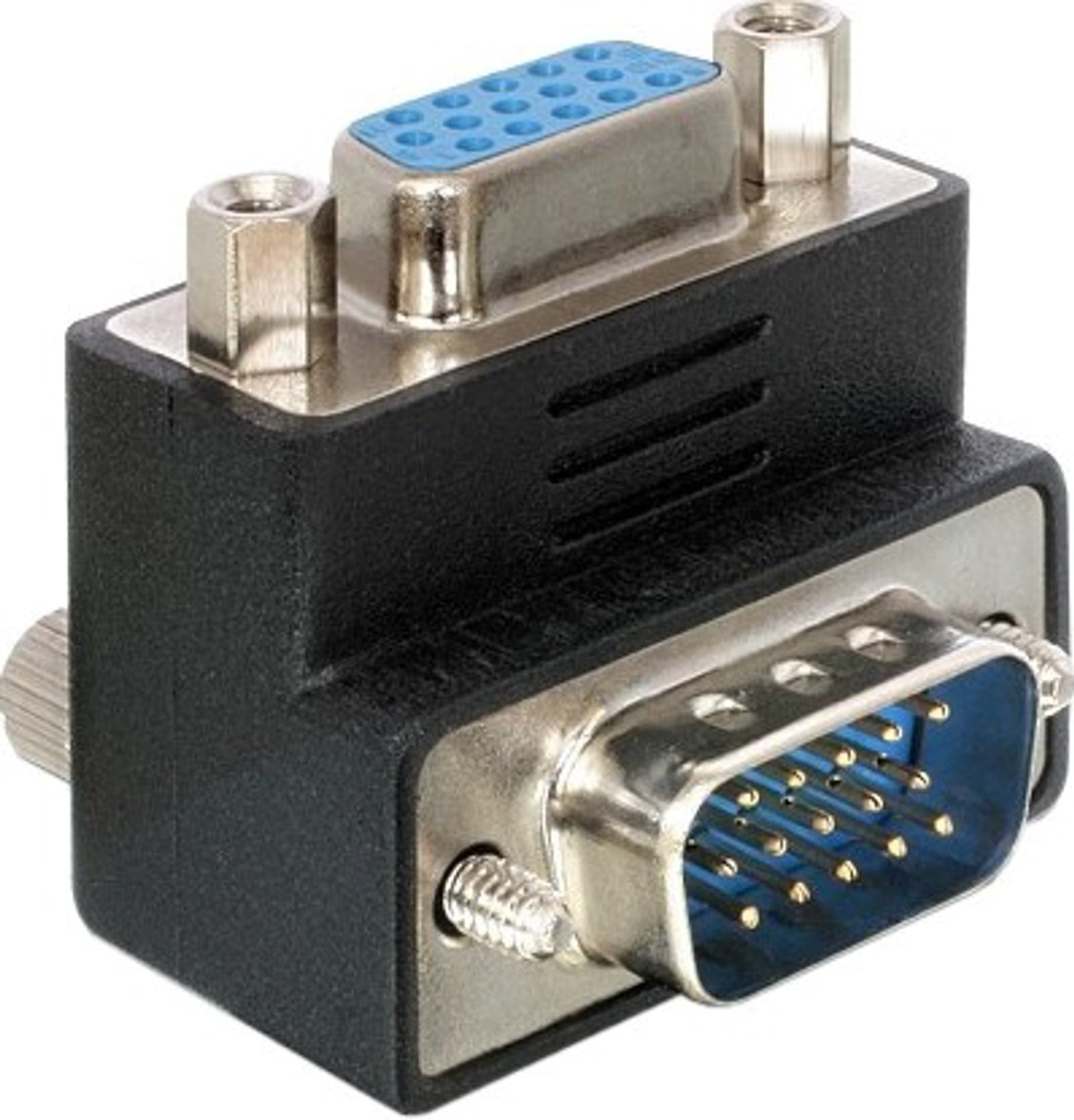 

Adapter VGA D-Sub15 (F) - VGA D-Sub15 (M) kątowy 90stopni, M) kątowy 90stopn