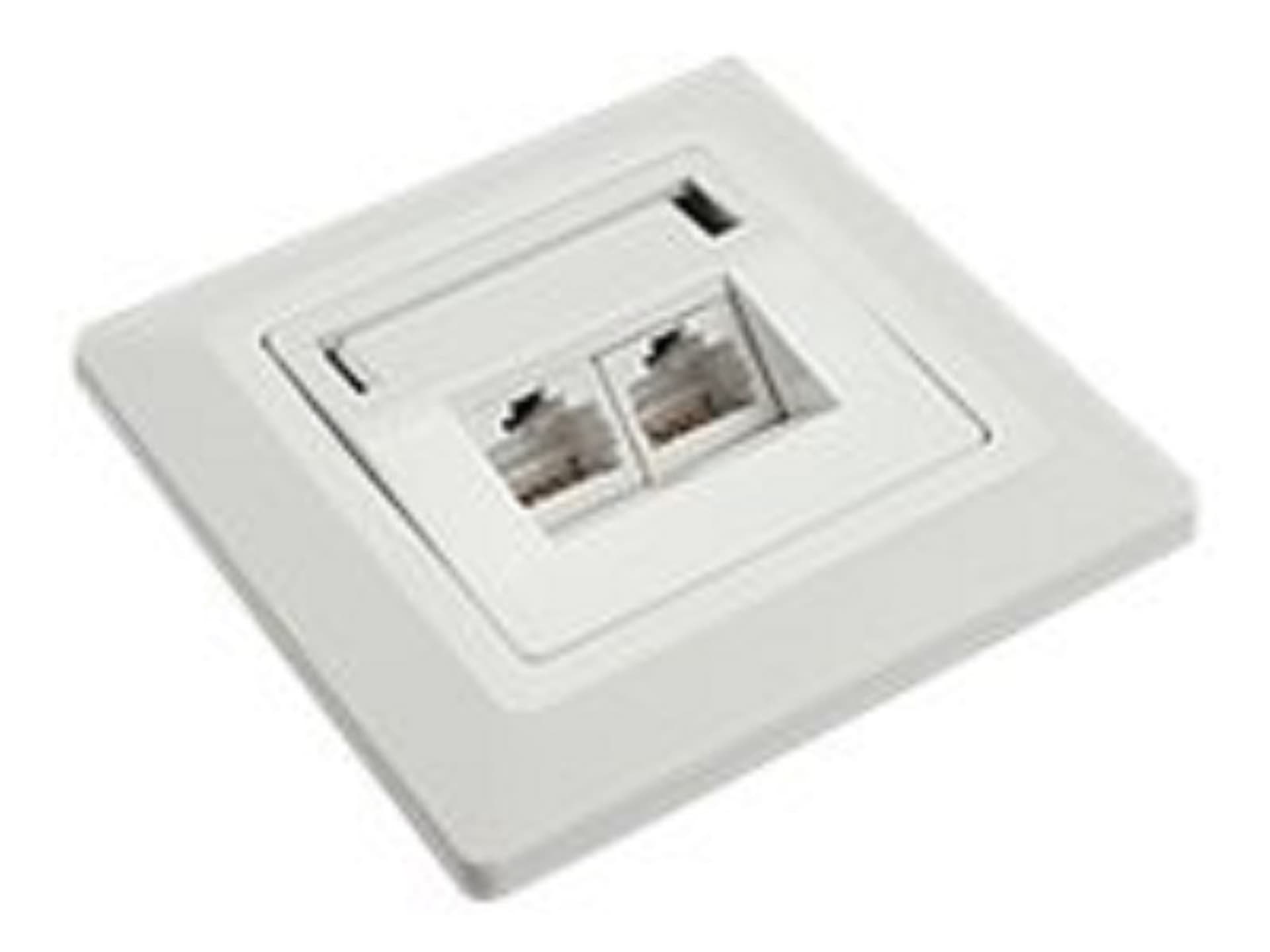 

SOLARIX SX9-2-6-UTP-WH Gniazdko Solarix CAT6 UTP 2 x RJ45 pod tynk białe