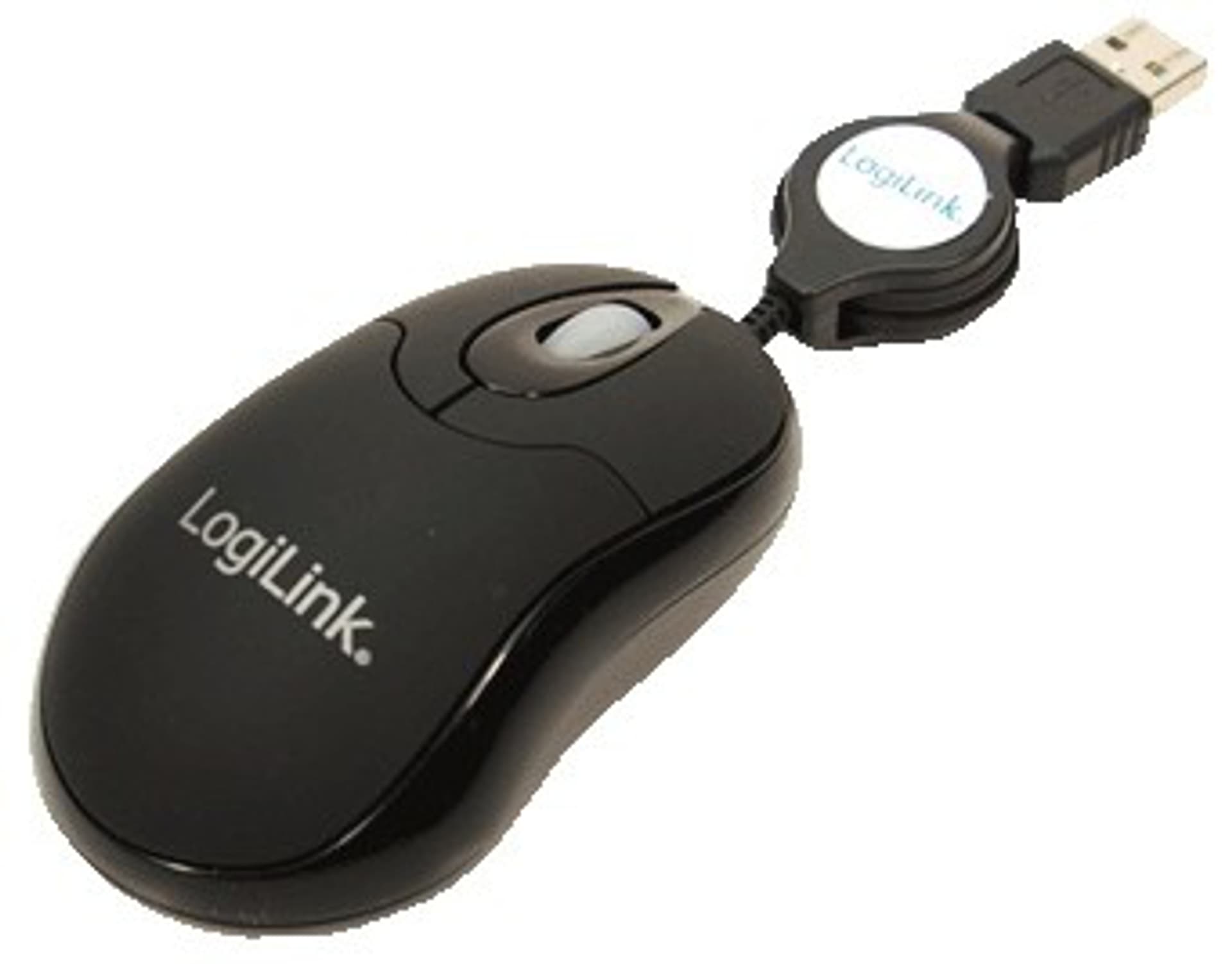 

Mini myszka USB z rozwijanym kablem