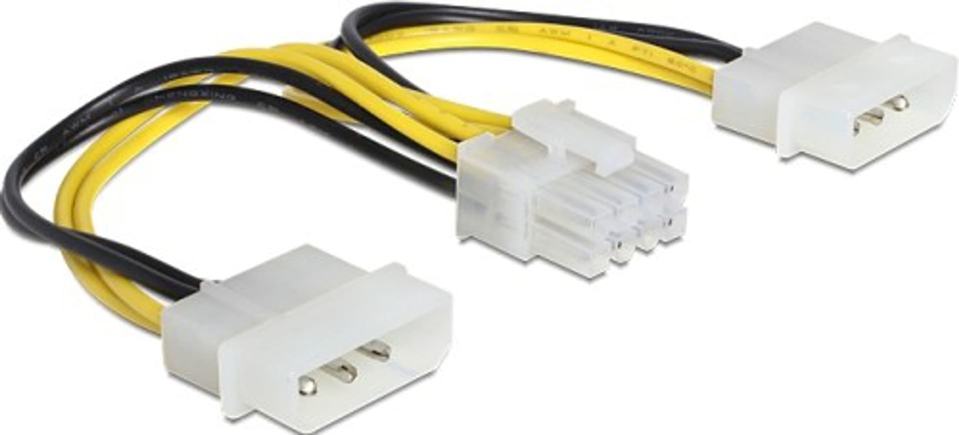 

Kabel zasilający 8Pin EPS(F)->2x Molex 4Pin, F)->2x molex 4pi