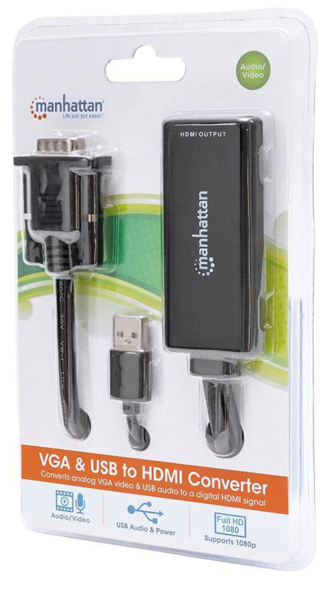 

Adapter MANHATTAN 152426 USB - VGA - HDMI