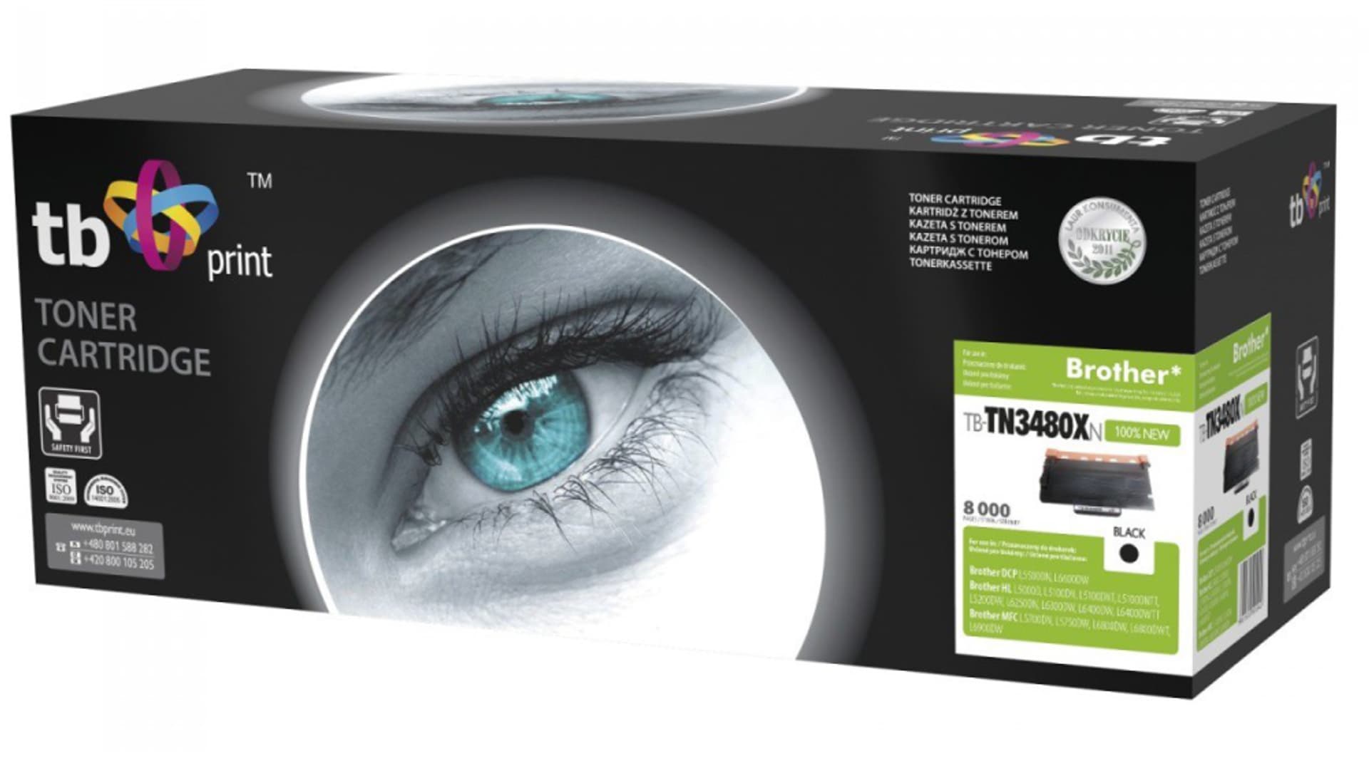 

Toner do Brother TN3480 TB-TN3480N BK 100% nowy
