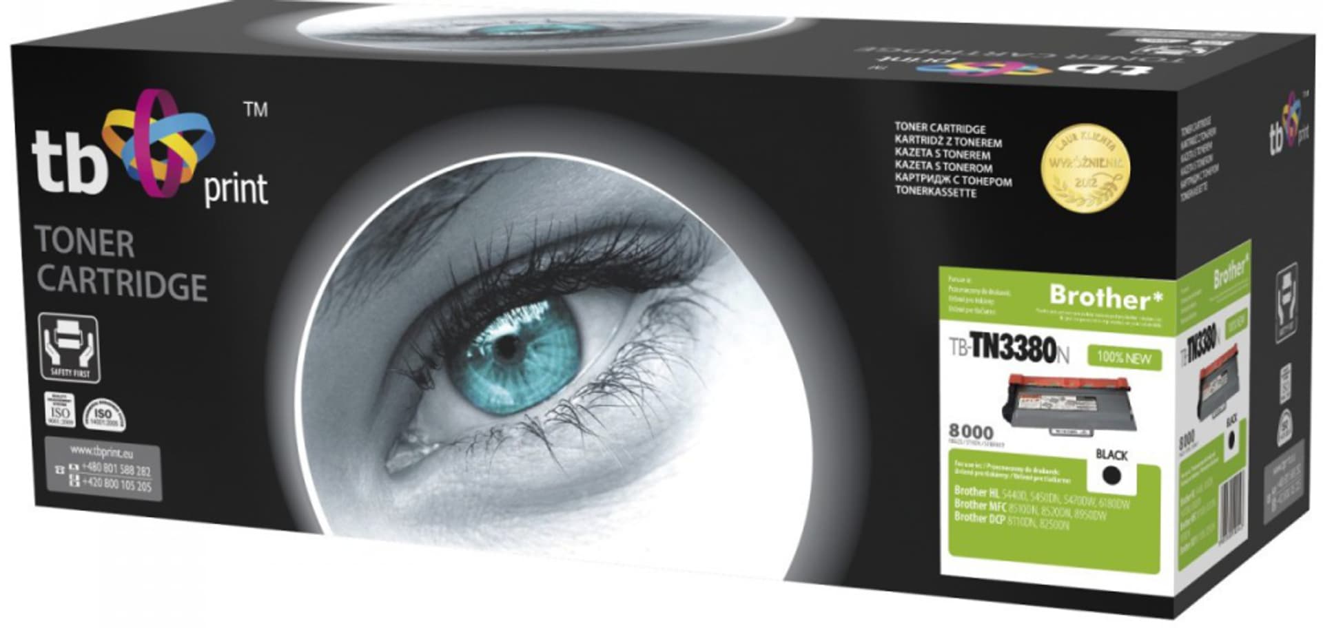 

Toner do Brother TN3380 TB-TN3380N BK 100% nowy