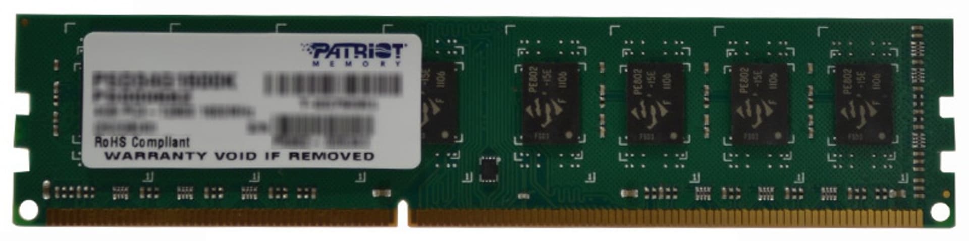 

Pamięć Patriot Memory PSD34G16002 (DDR3 ECC; 1 x 4 GB; 1600 MHz; CL11)