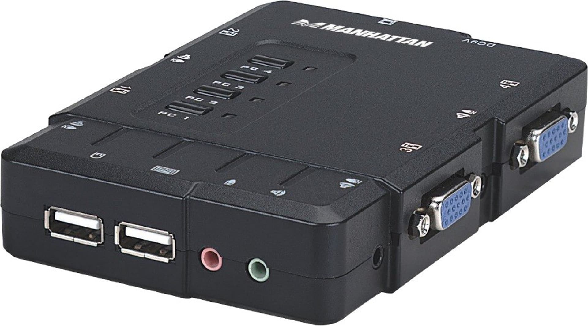 

Przełącznik KVM MANHATTAN 4-Port KVM Switch 151269