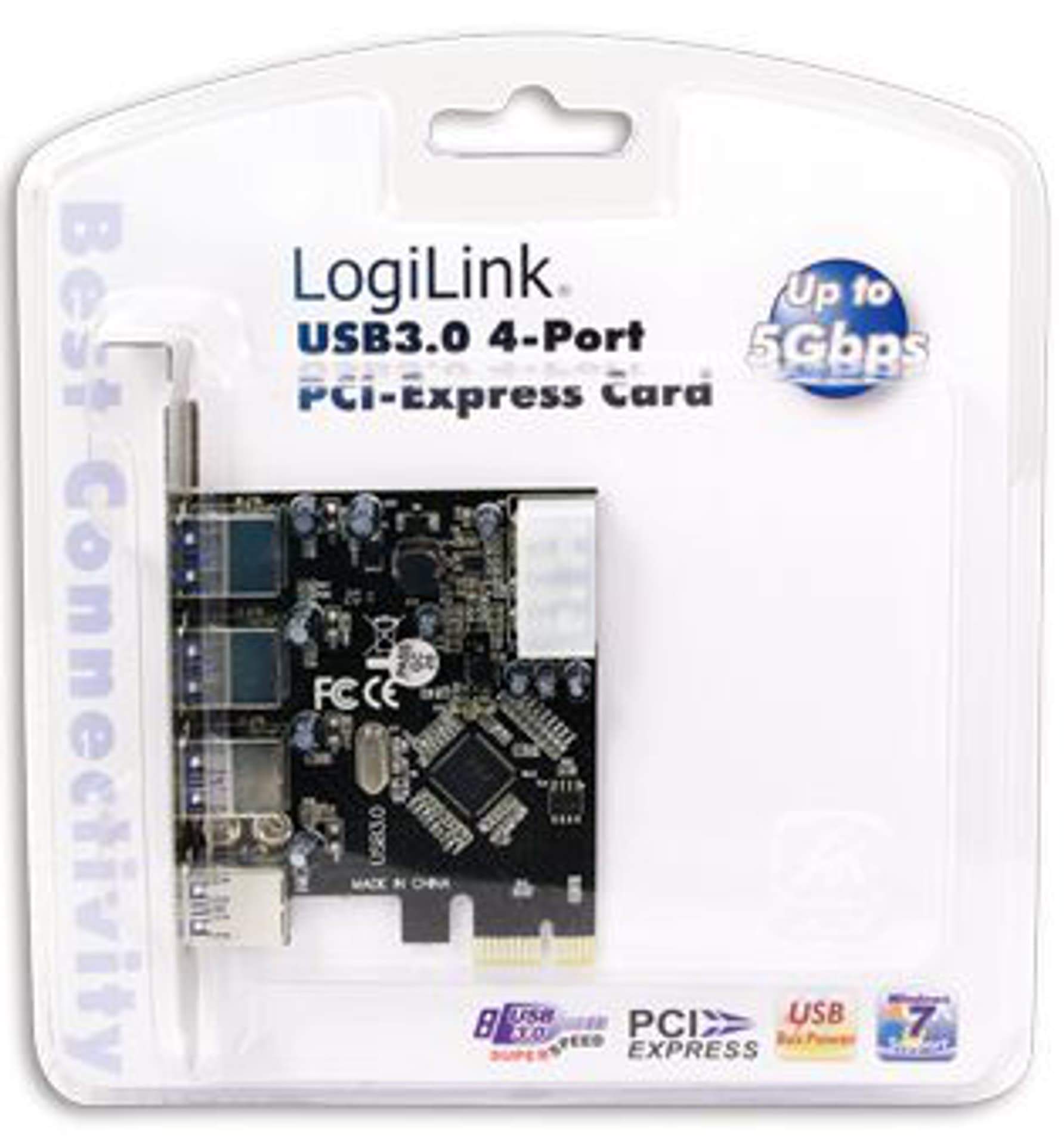 

Kontroler LOGILINK USB3.0 4-Port PCI-Express Card PC0057 4x USB 3.0