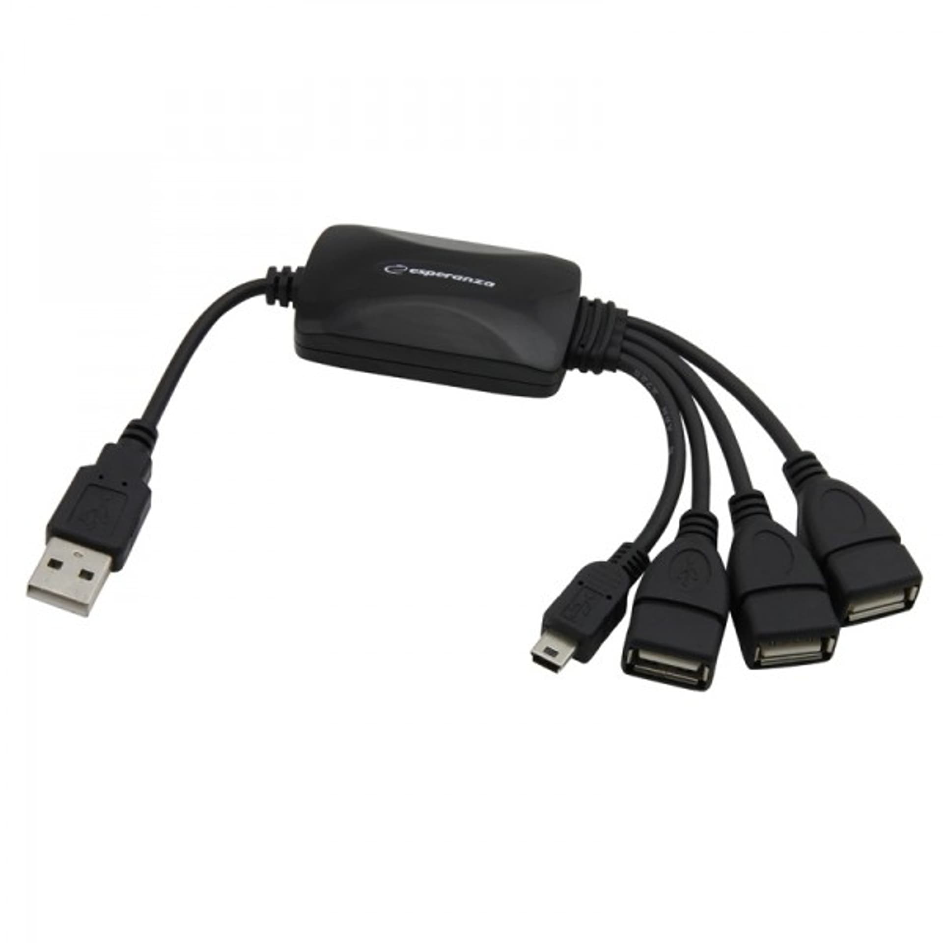 

EA114 Esperanza usb 2.0 hub 3 porty usb + 1 port mini usb