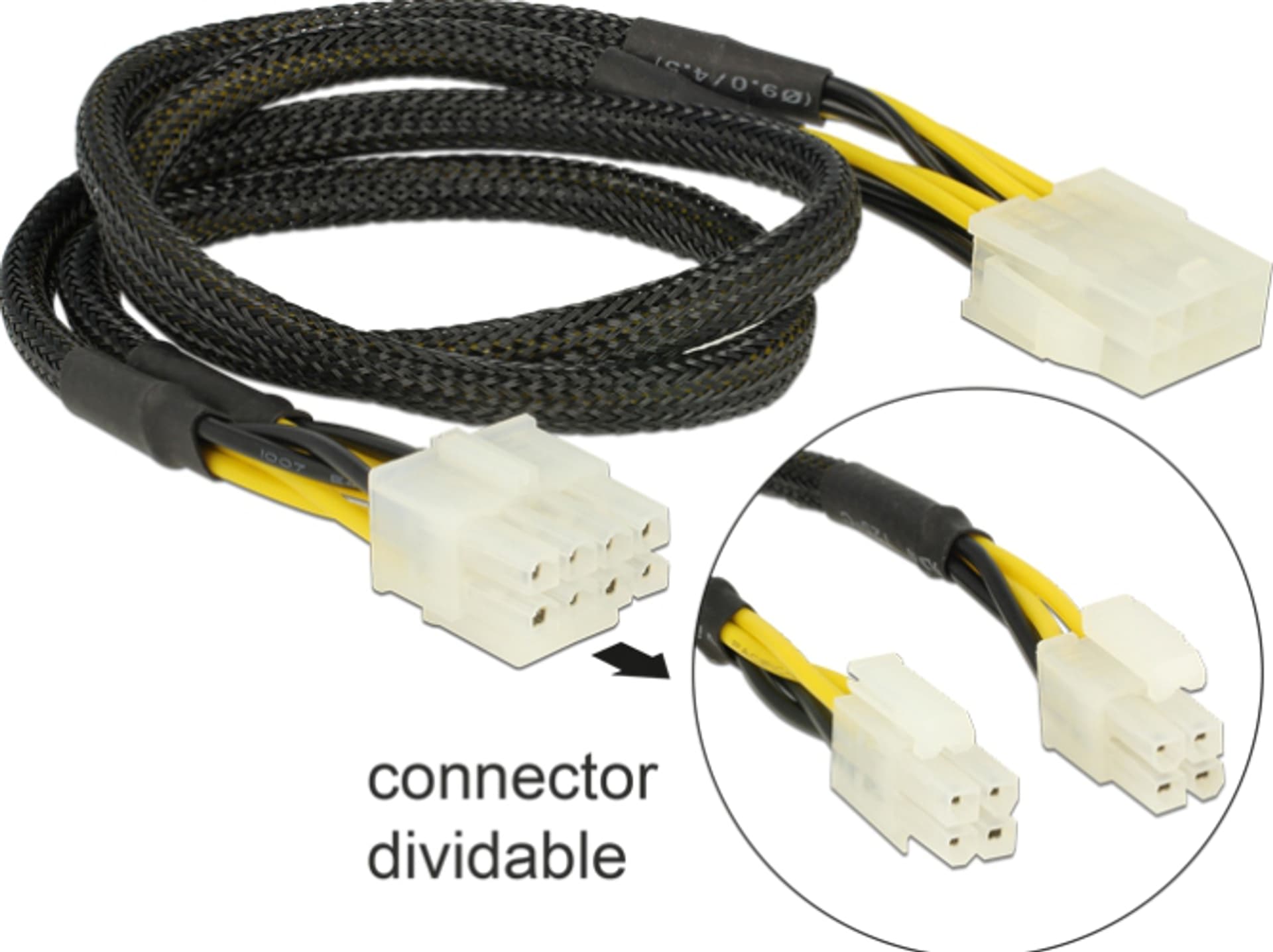 

Kabel DELOCK Eps(M) - Eps(F) 44cm 83653, F) 44cm 8365