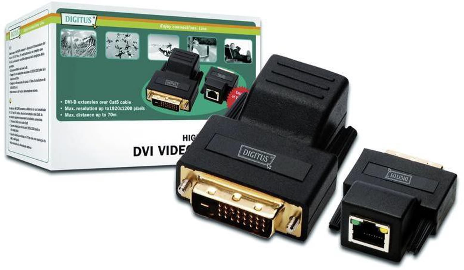 

Extender DIGITUS DS-54101 DVI extender przez skrętkę kat.5