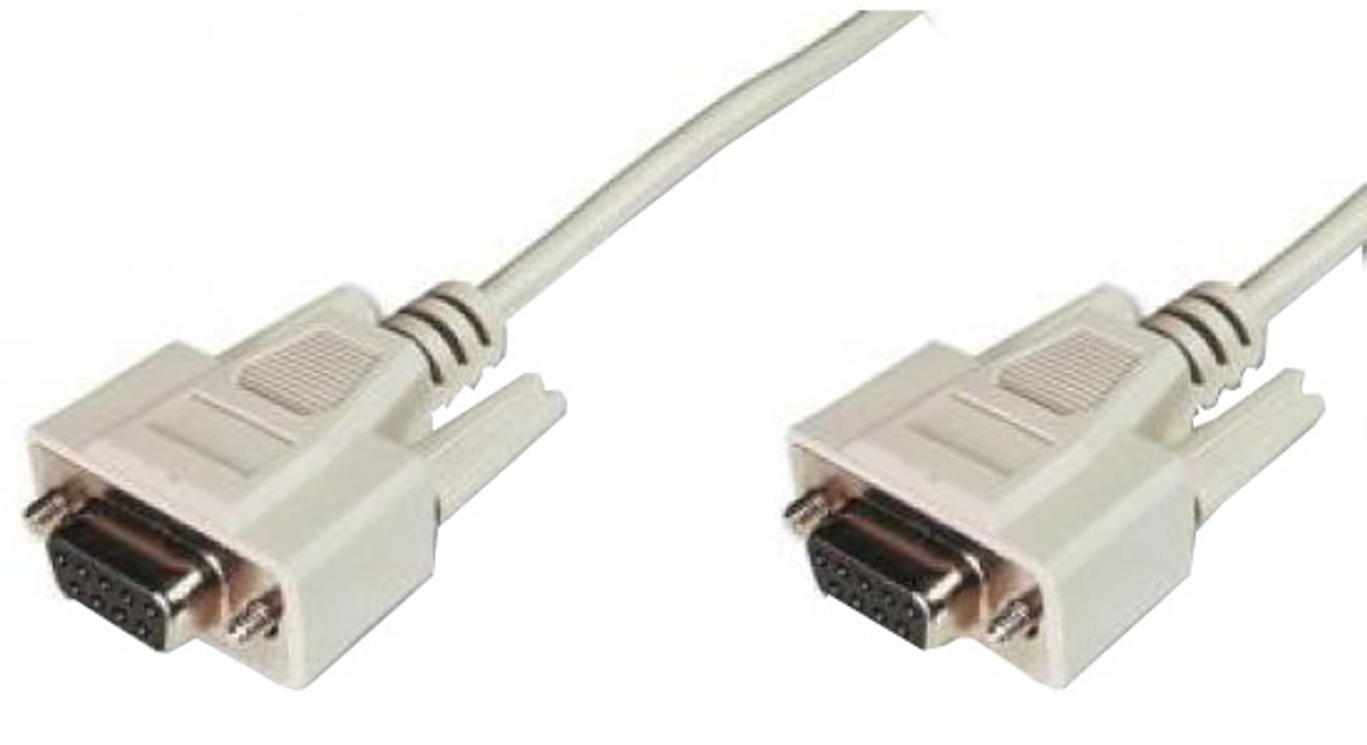 

Kabel połączeniowy RS232 null-modem Typ DSUB9/DSUB9, Ż/Ż beżowy 3m AK-610100-030-E