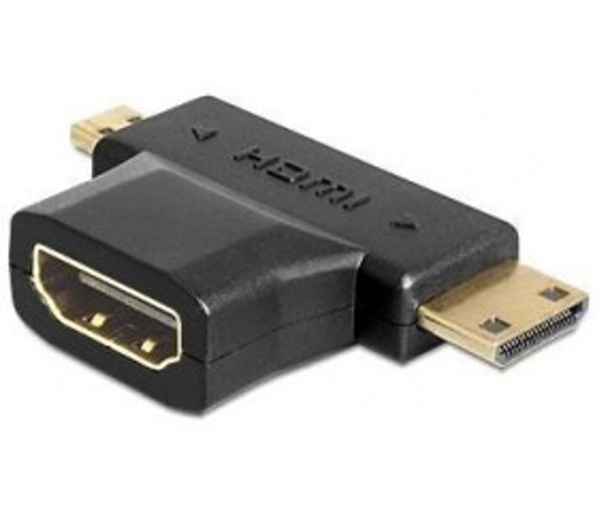 

Adapter DELOCK HDMI (A) - HDMI(C) + HDMI (D) HDMI (A) - HDMI(C) + HDMI (D) 65446, D) 6544