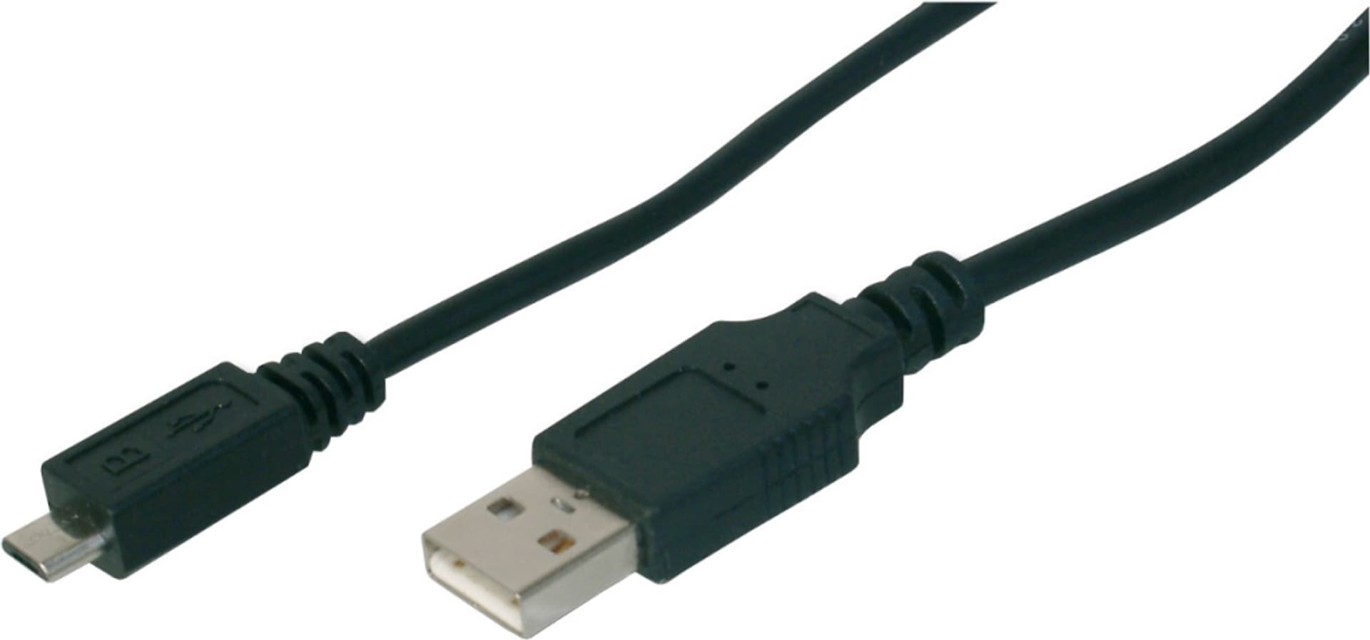 

Kabel USB 1m czarny USB A/M wtyk - microUSB B/M wtyk s/USB 2.0 AK-300110-010-S
