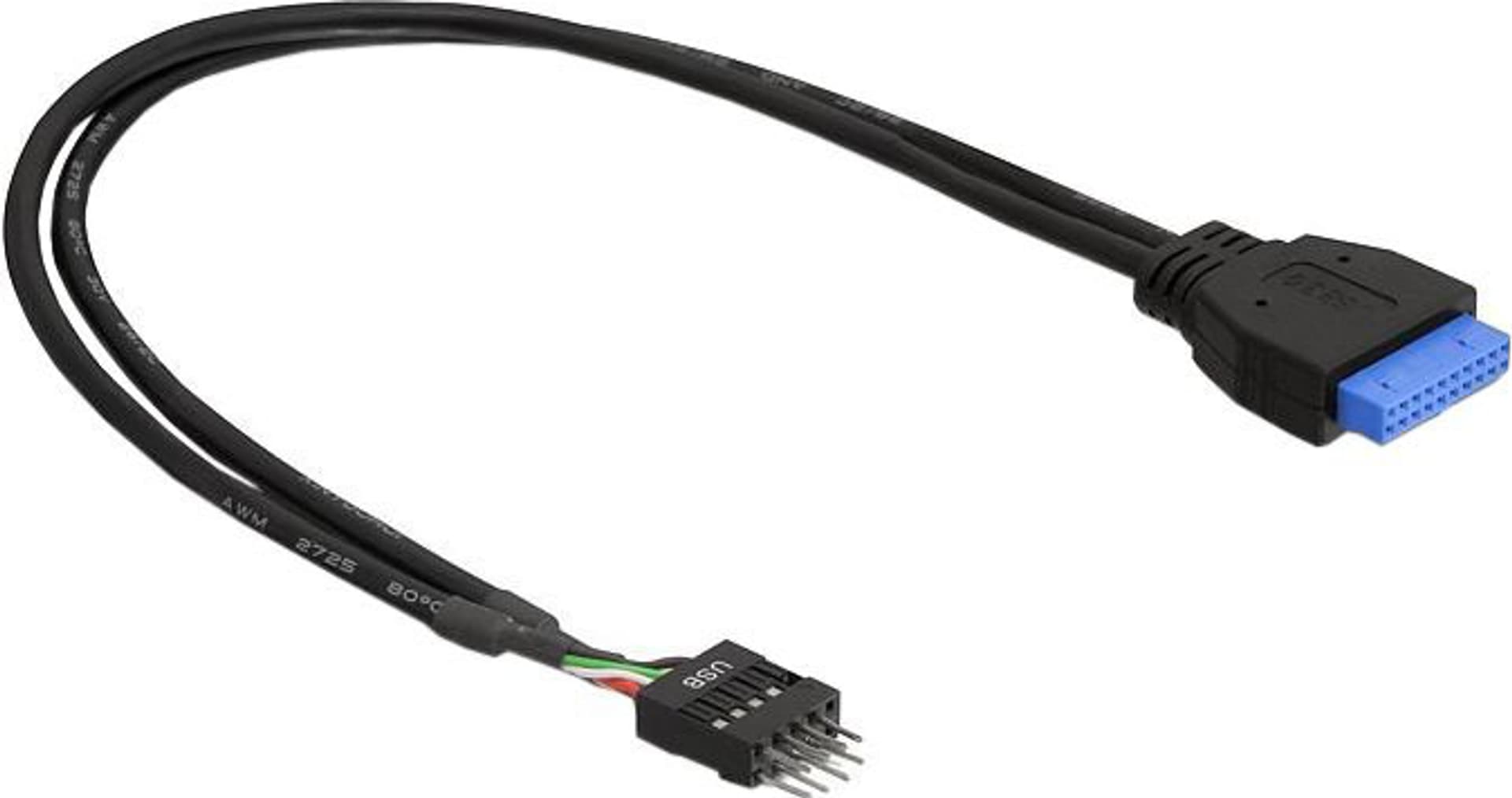 

Kabel DELOCK 83095 (Pin header 19 pin F - Pin header 8 pin M; 0,30m; kolor czarny)