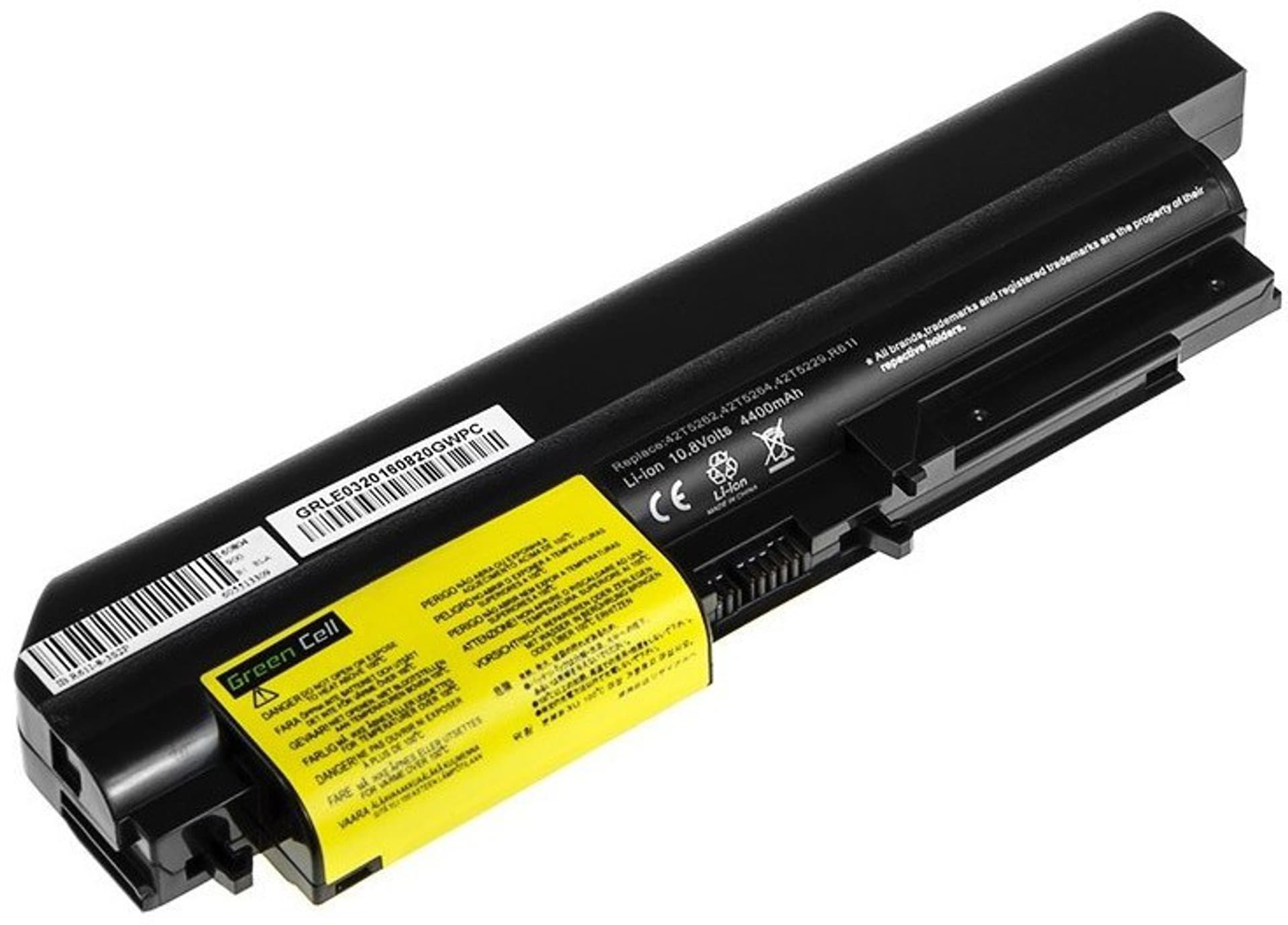 

Bateria GREEN CELL do Lenovo IBM ThinkPad T61p 4400 mAh 10.8V LE03
