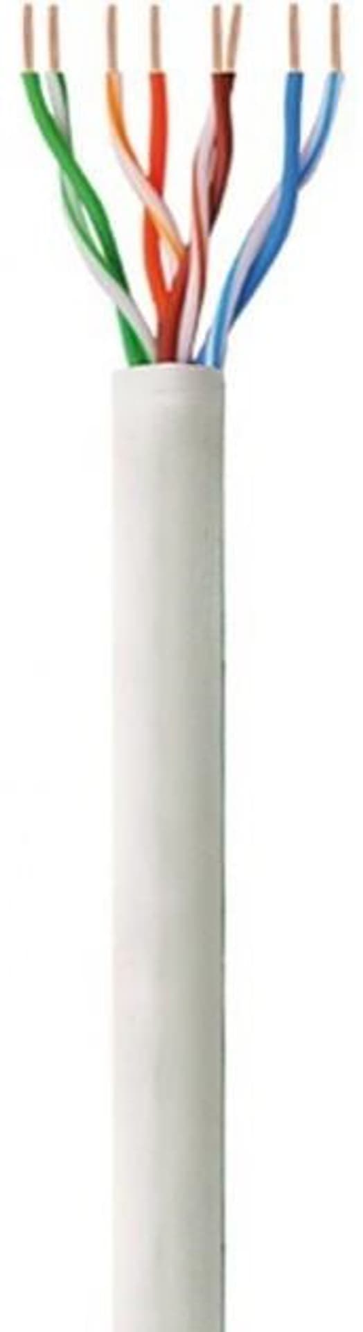 

Kabel instalacyjny skrętka Cat5e UTP 4x2 drut CCA 305m szary