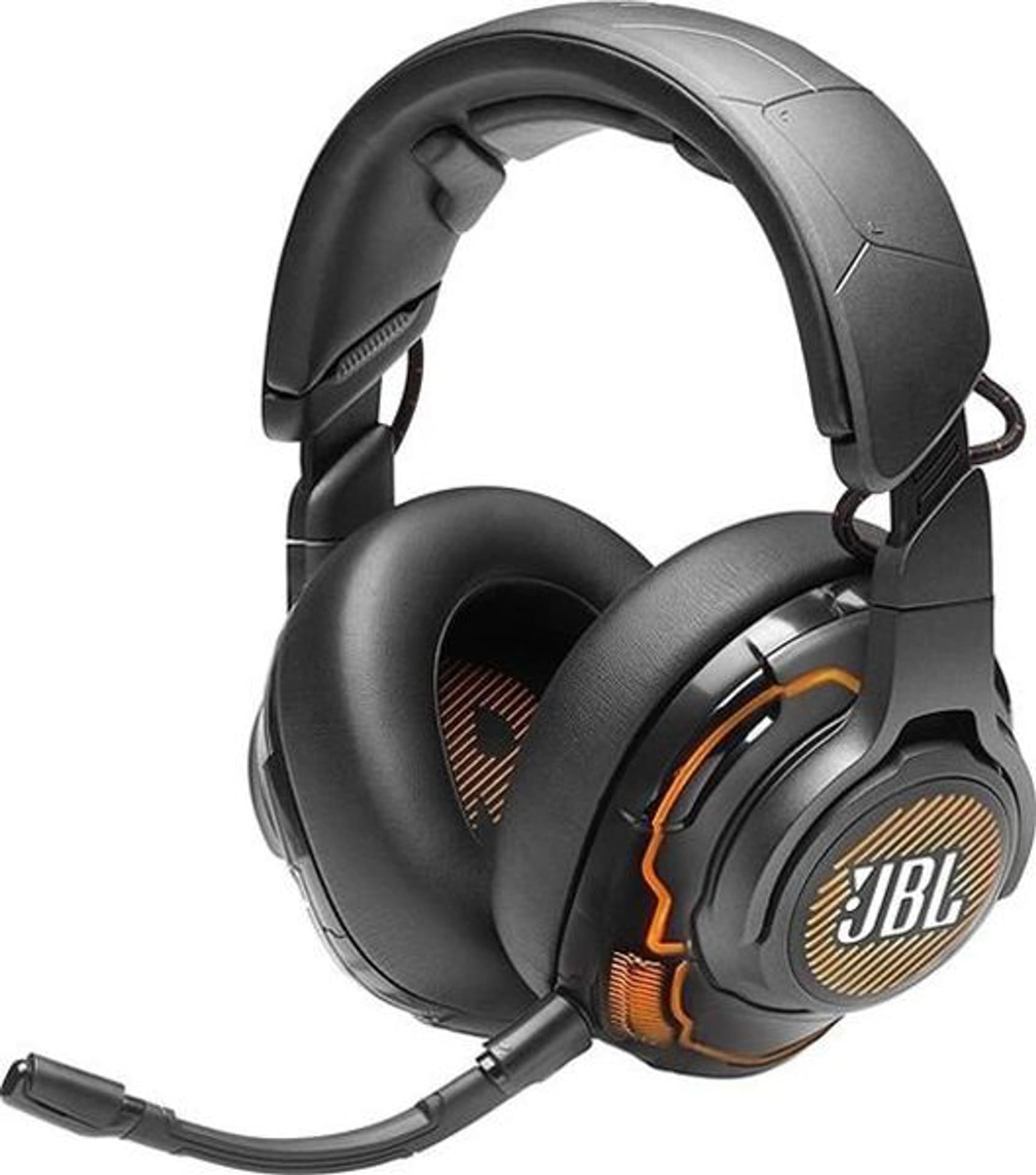 

Słuchawki z mikrofonem JBL Czarno-pomarańczowy JBLQUANTUMONECZ