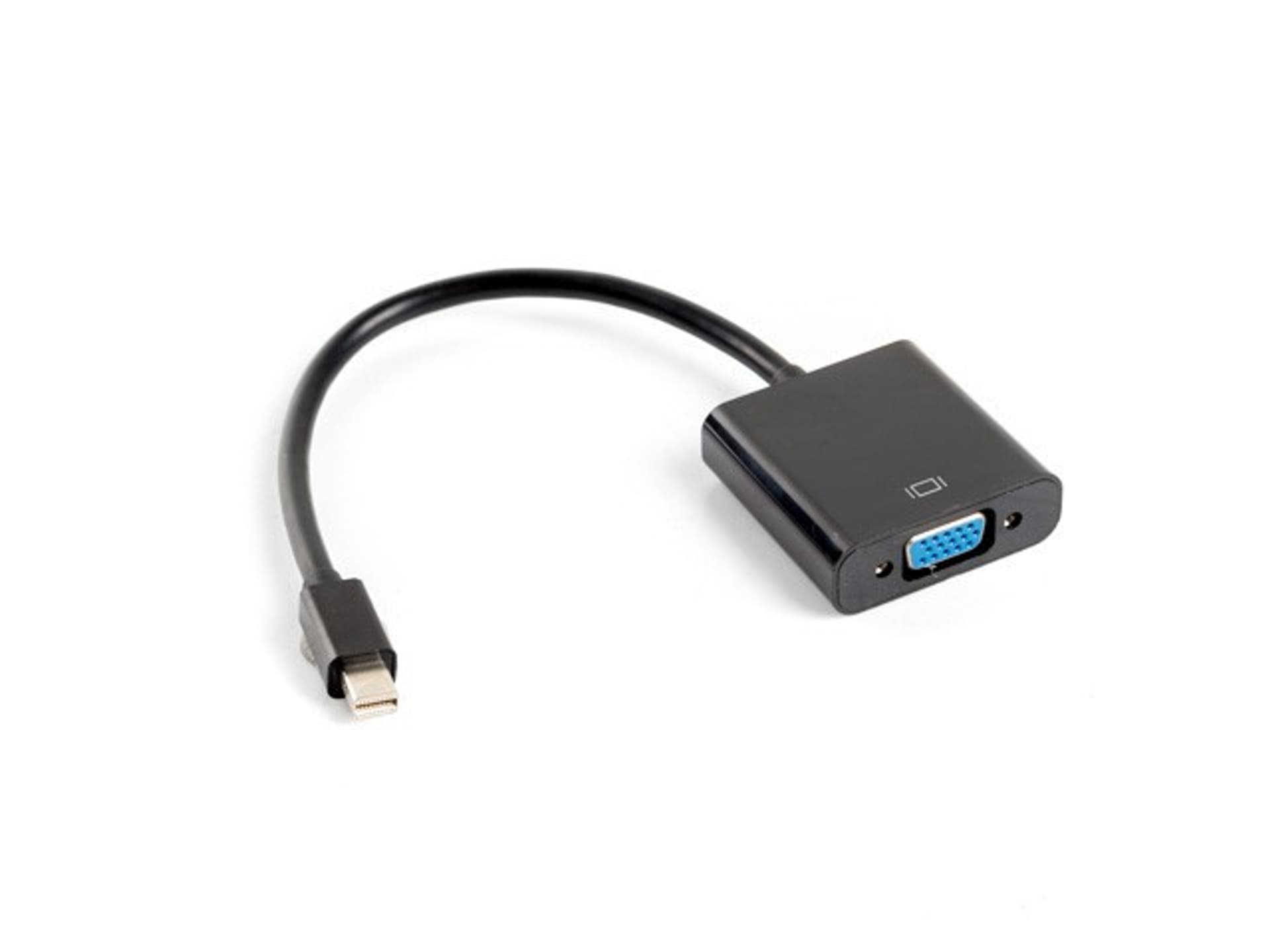 

Adapter Lanberg AD-0006-BK (Mini DisplayPort M - D-Sub (VGA) F; 0,20m; kolor czarny)