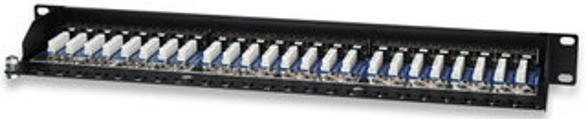

Patchpanel 19 cali, 24 porty, STP kat.5e czarny