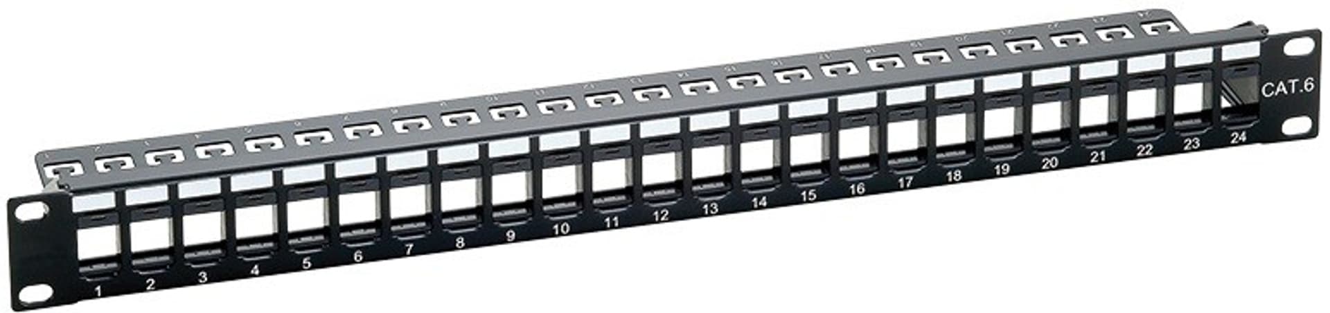 

LOGILINK- Patchpanel Keystone 24-portowy, nieekranowany, czarny