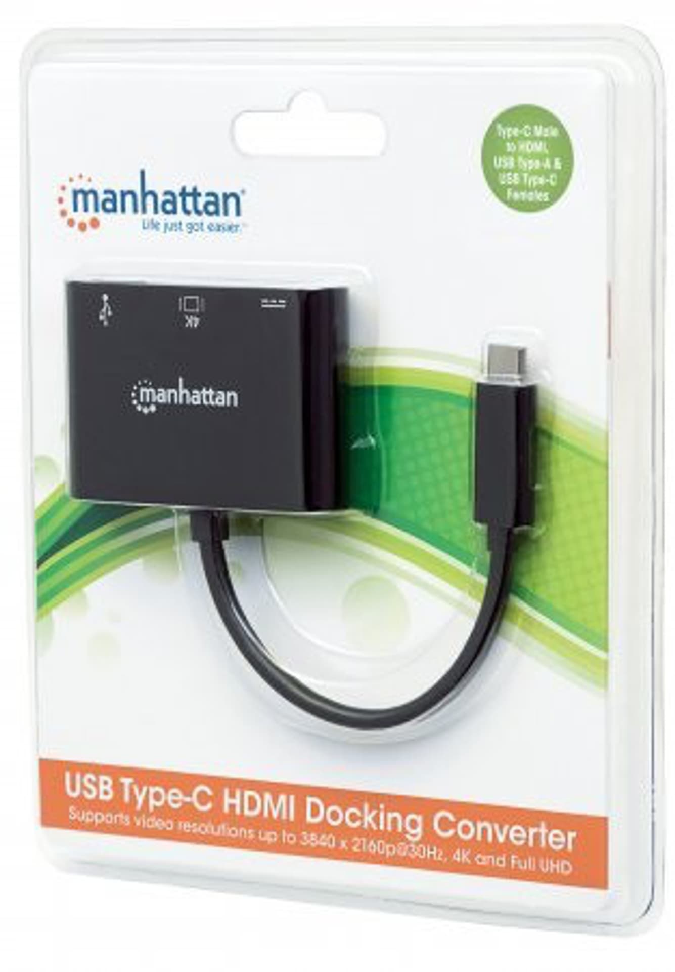 

Adapter MANHATTAN USB 3.1 - HDMI, USB 24-pin, USB 4-pin 152037 USB 3.1 - HDMI, USB 24-pin, USB 4-pin