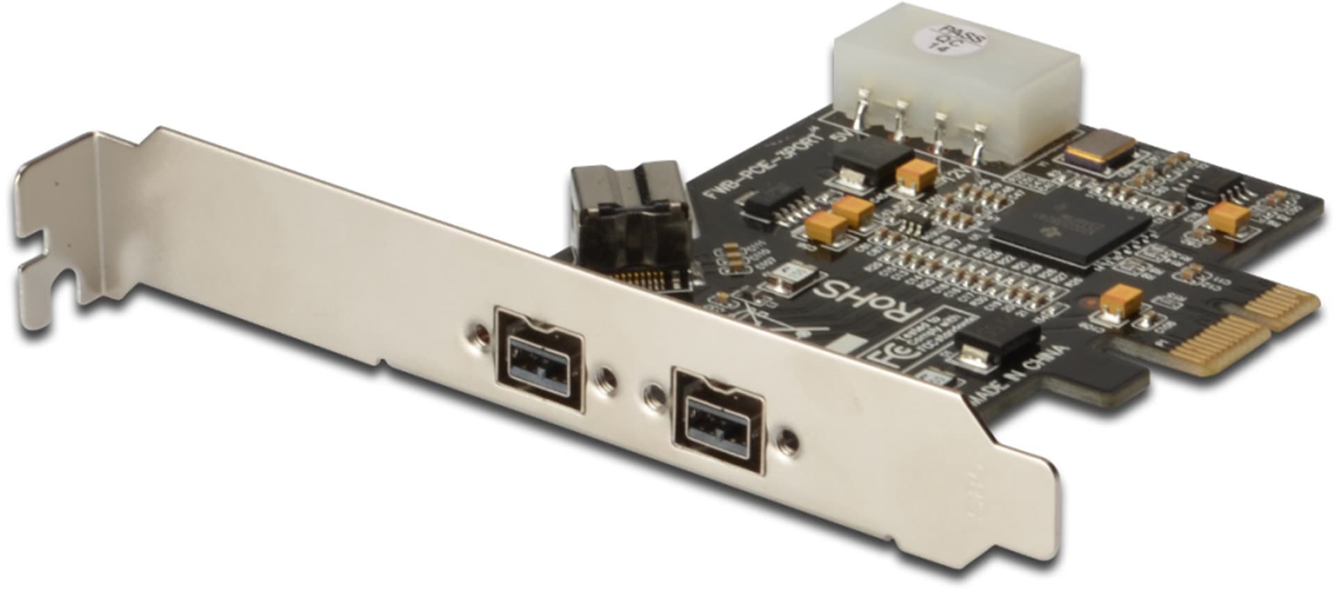 

Karta/Kontroler Firewire (800) PCI Exp., 2xZew. 1xWew. IEEE1394b 9pin,Low Profile, Chipset: XIO2213B, 800) pci exp./2xzew. 1xwew. ieee1394b 9pin/low profile/chipset: xio2213