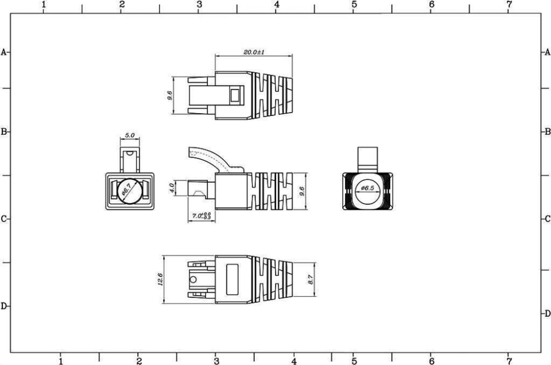 

NETRACK RJ45 5e FTP 100 sztuk Osłonka