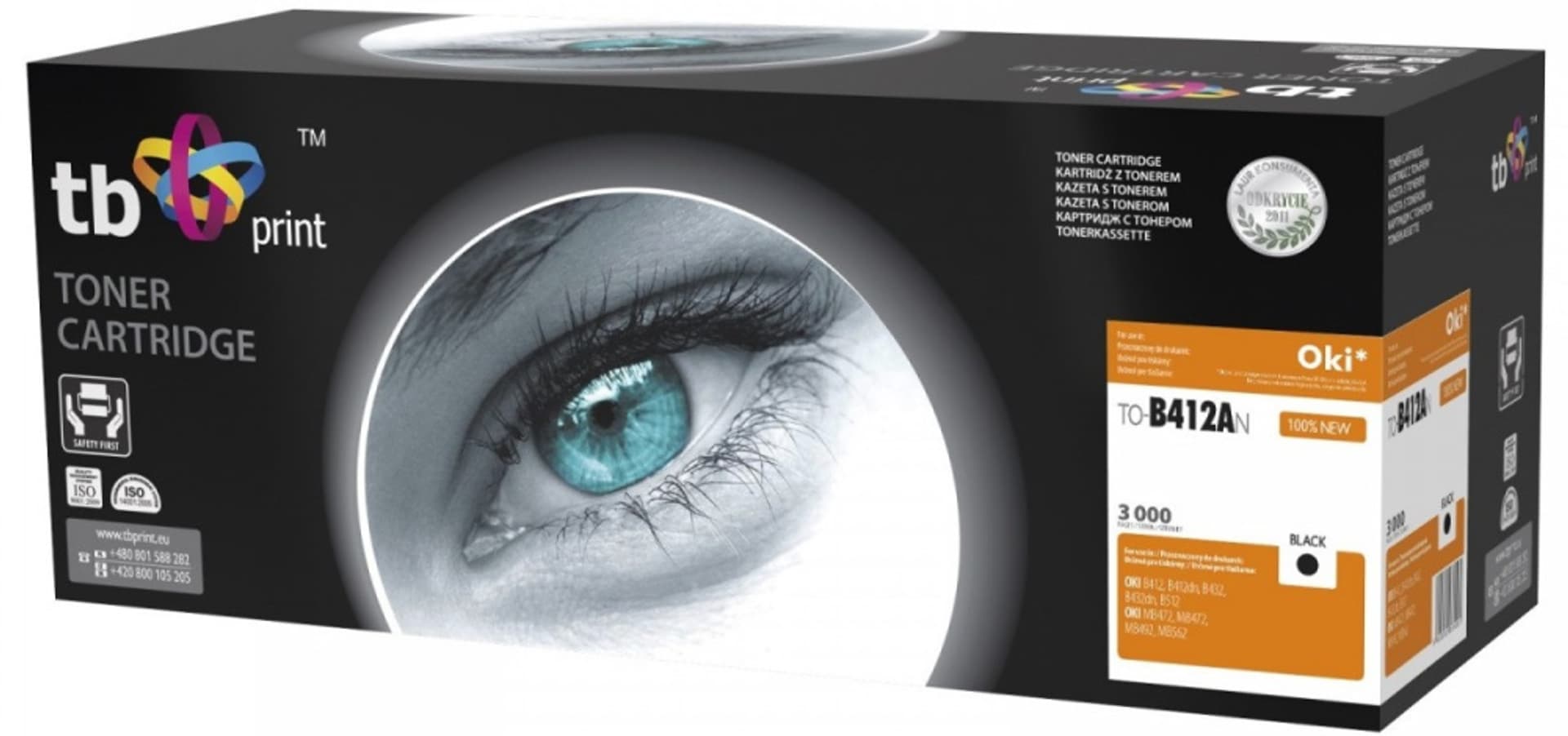 

Toner do OKI B412/B432 TO-B412AN BK 100% nowy