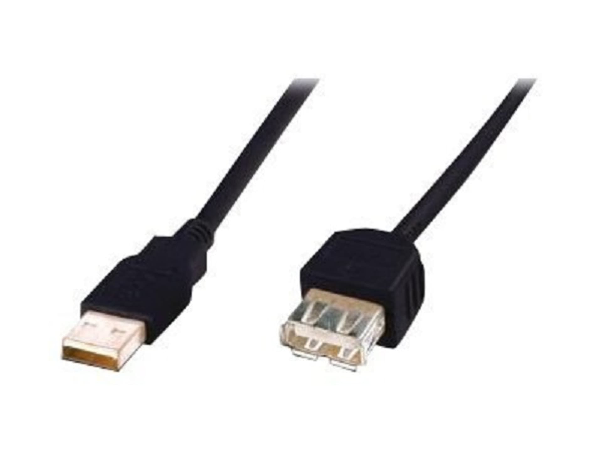 

Kabel przedłużający USB 2.0 Typ USB A/USB A, M/Ż czarny 5m AK-300202-050-S