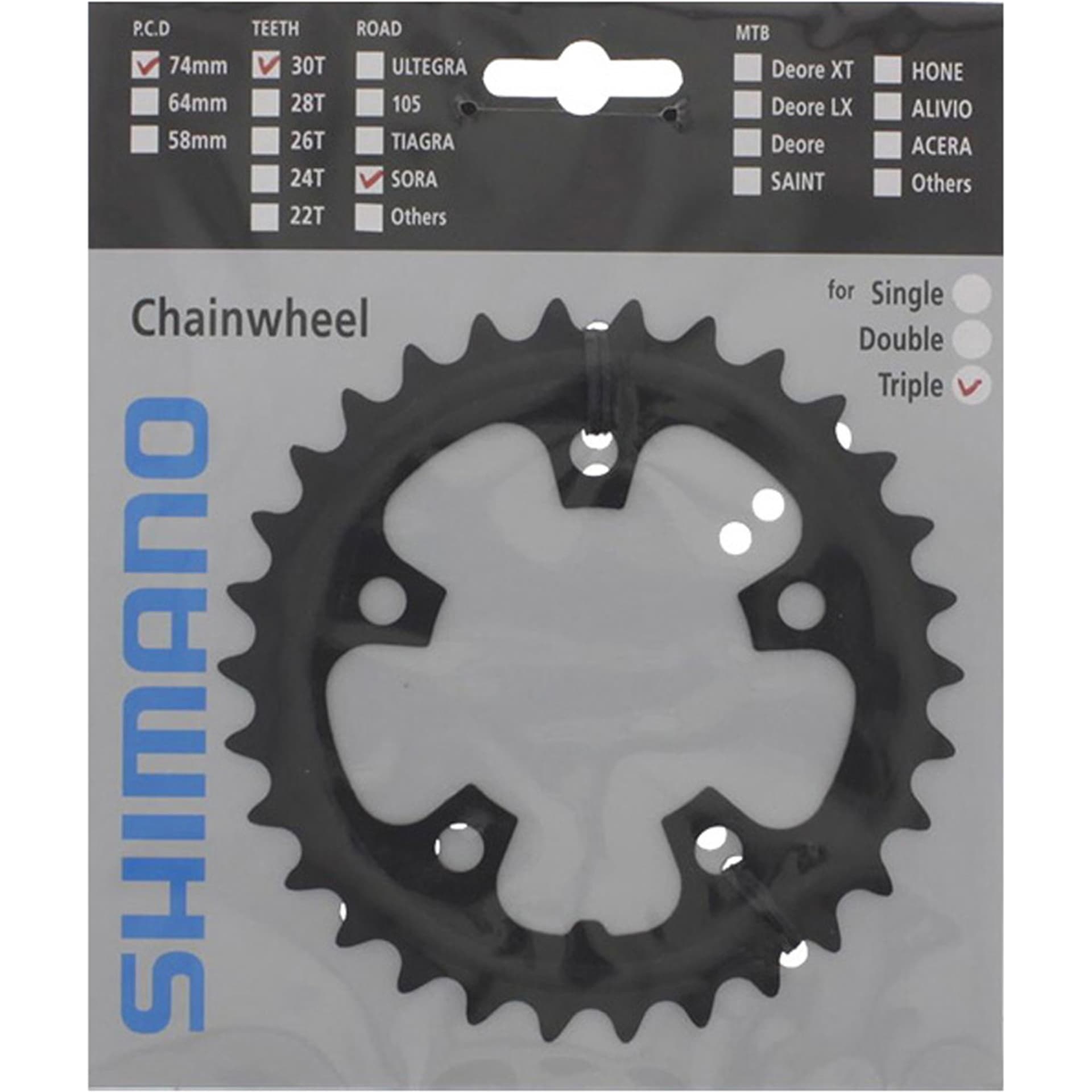 

Zębatka rowerowa przednia Shimano Sora FC-3503 30T