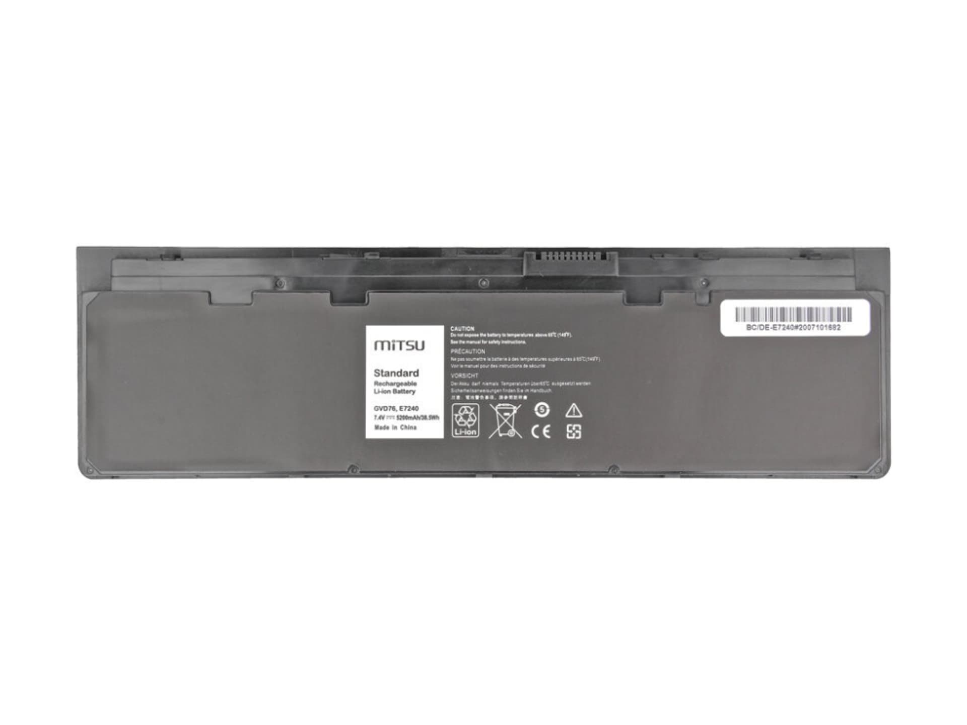 

Bateria do Dell Latitude E7240, E7250 5200 mAh (38 Wh) 7.4 - 7.8 Volt, 38 wh) 7.4 - 7.8 vol