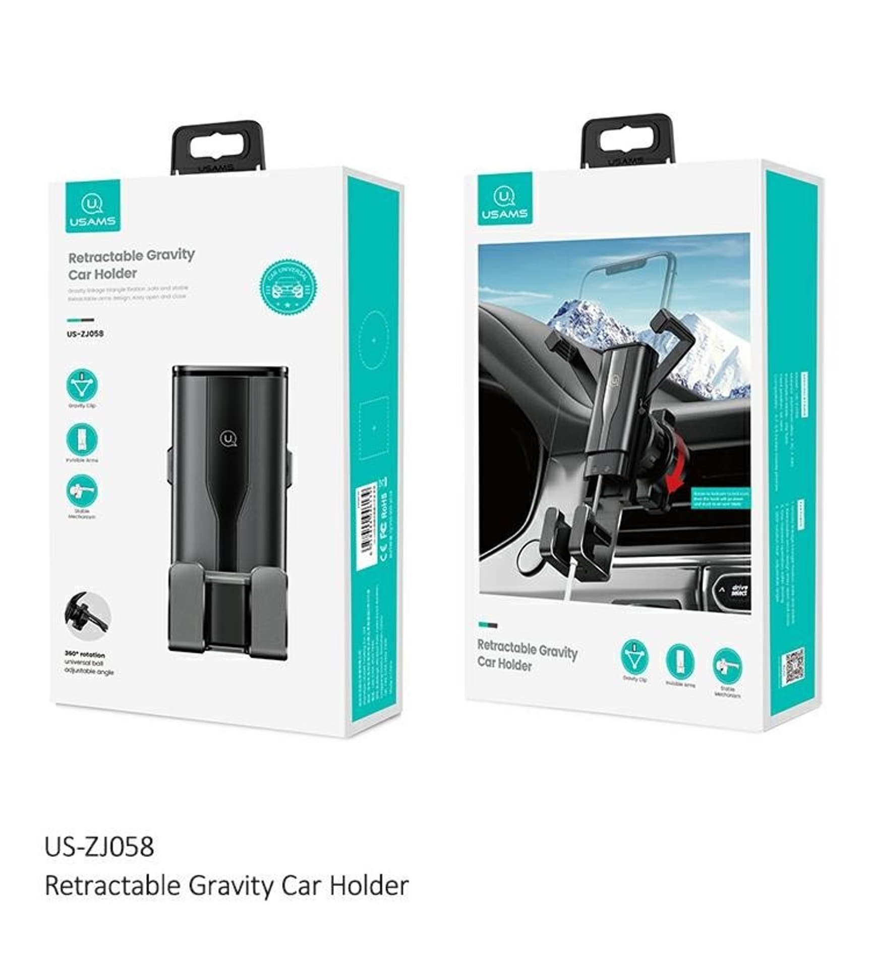 

USAMS Uchwyt do kratki went. Gravity czarny/black ZJ058ZJ01 (US-ZJ058)