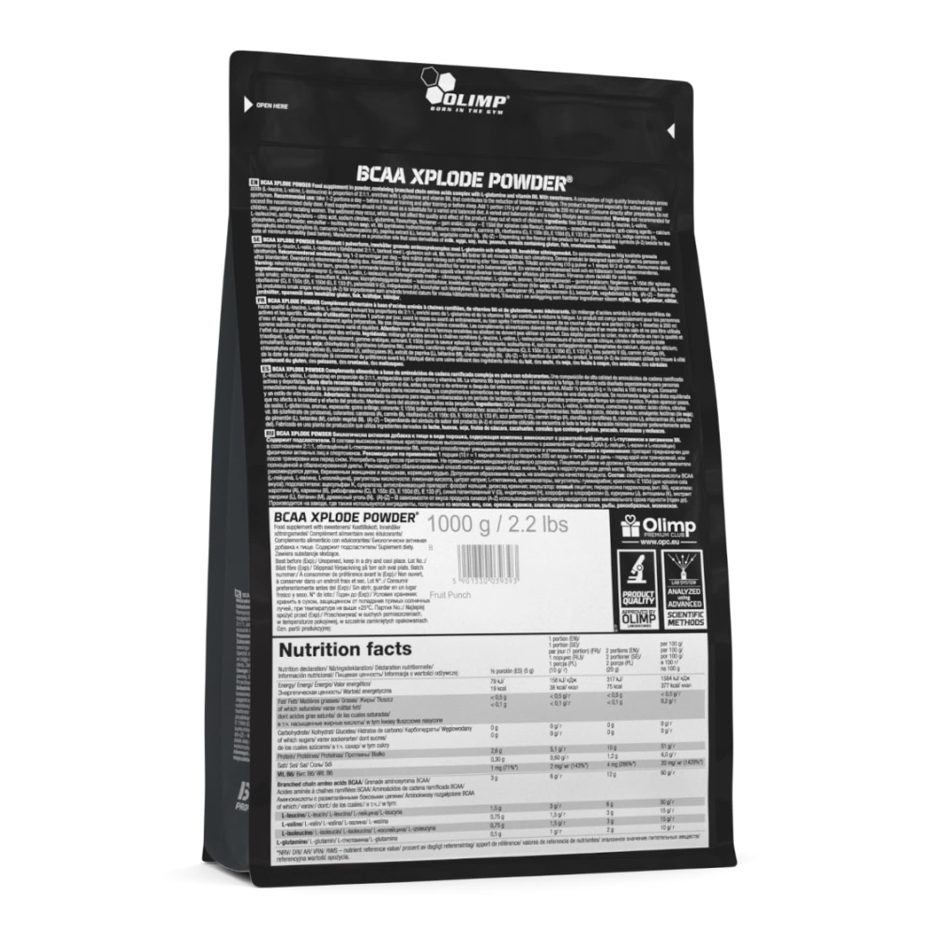 

BCAA Xplode 1000g (worek) ananasowy, Worek) ananasow