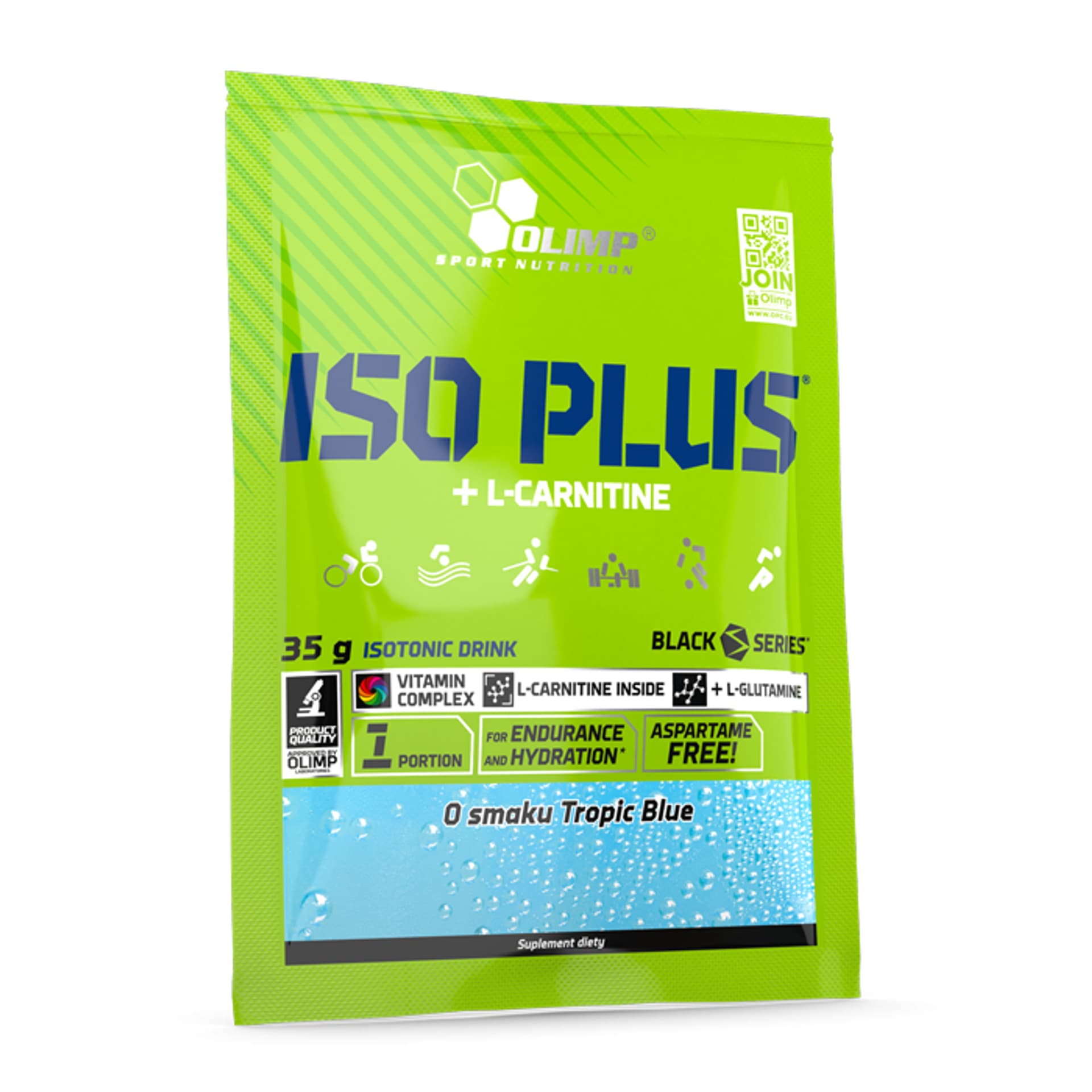

Olimp Iso plus L-Carnitine saszetka 35g tropic blue