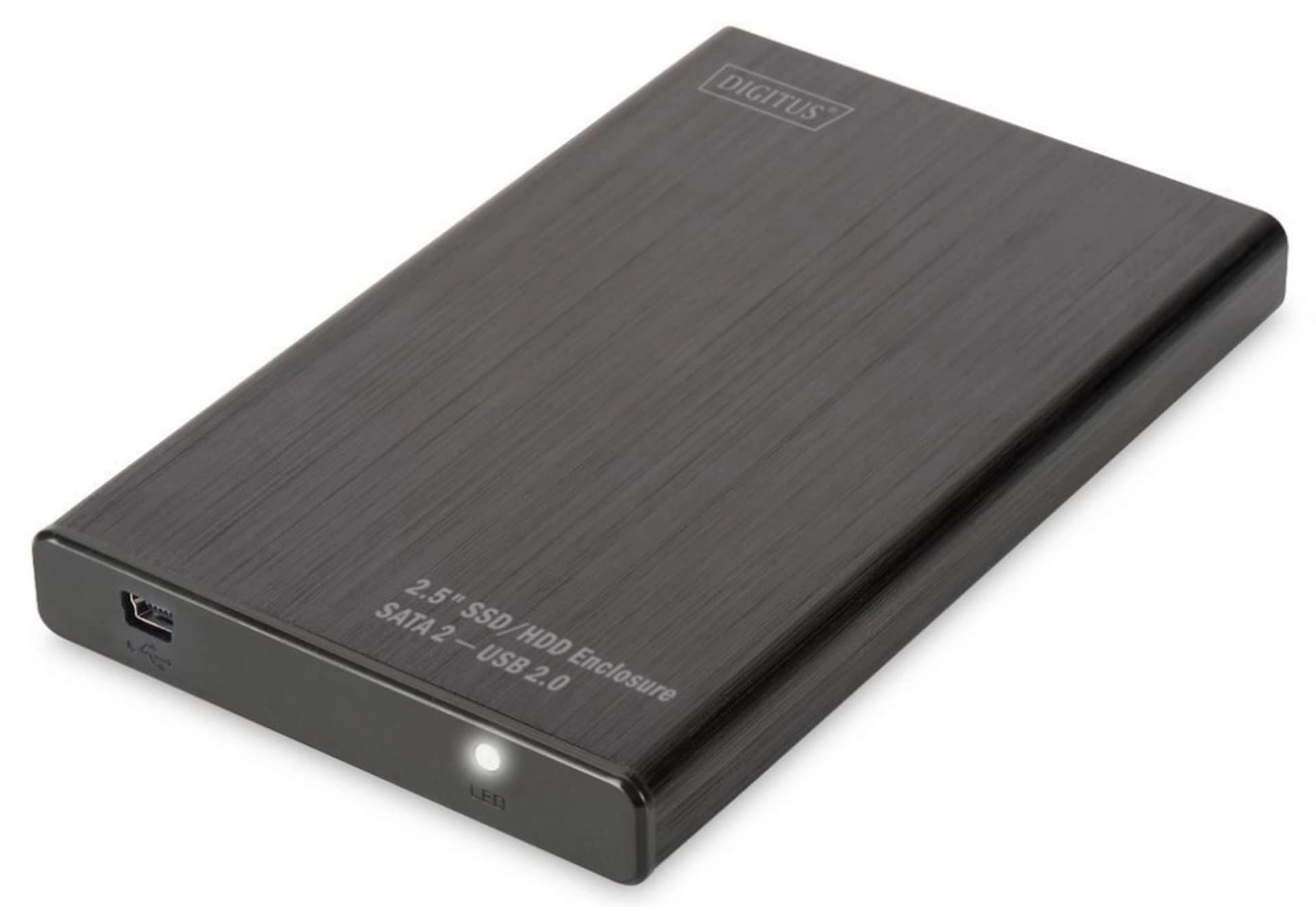 

DIGITUS OBUDOWA 2,5" USB 2.0 SSD/HDD 9.5/7.5MM SATA II ALUMINIOWA DA-71104