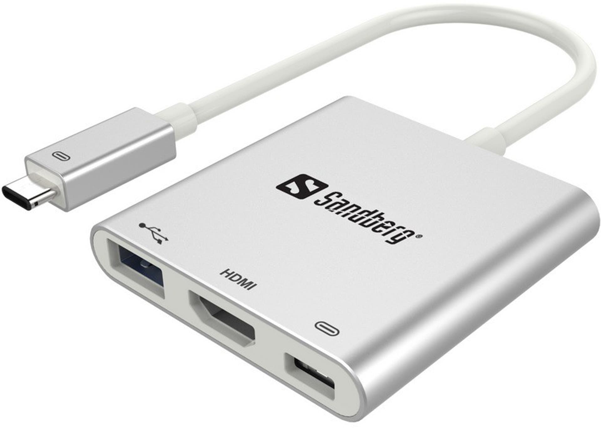 

Stacja dokująca SANDBERG USB-C->HDMI/USB