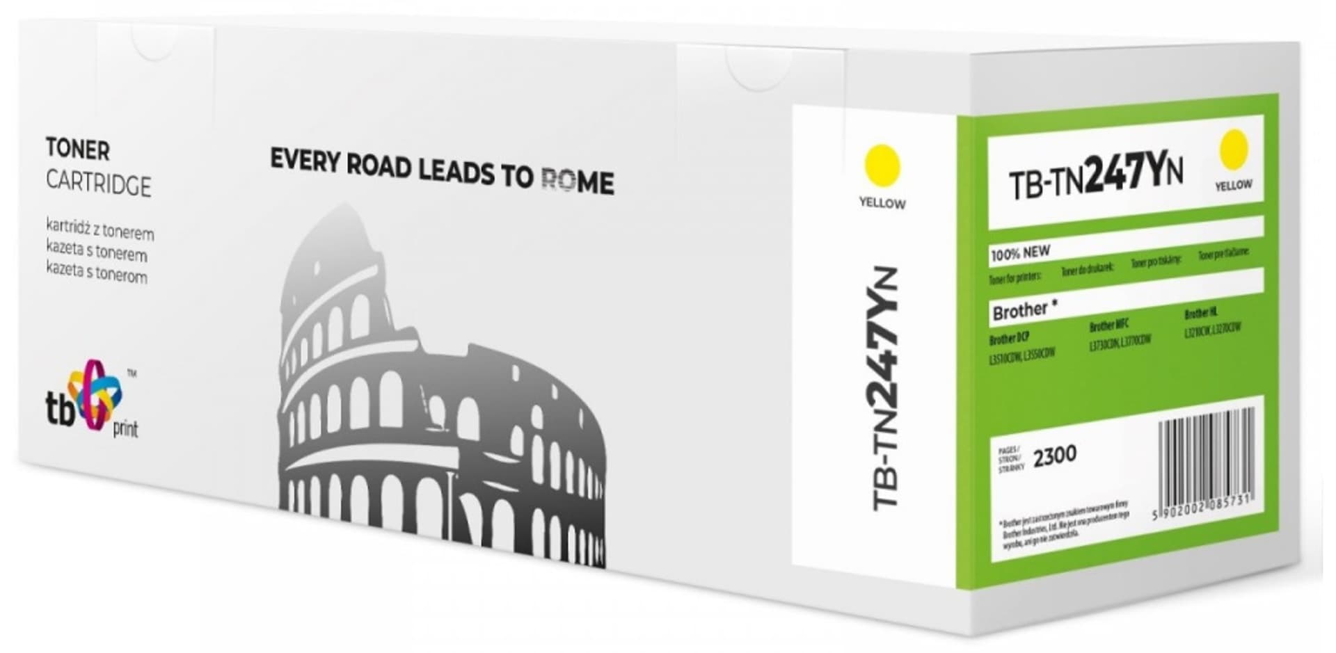 

Toner do Brother TN247Y TB-TN247YN YE 100% nowy