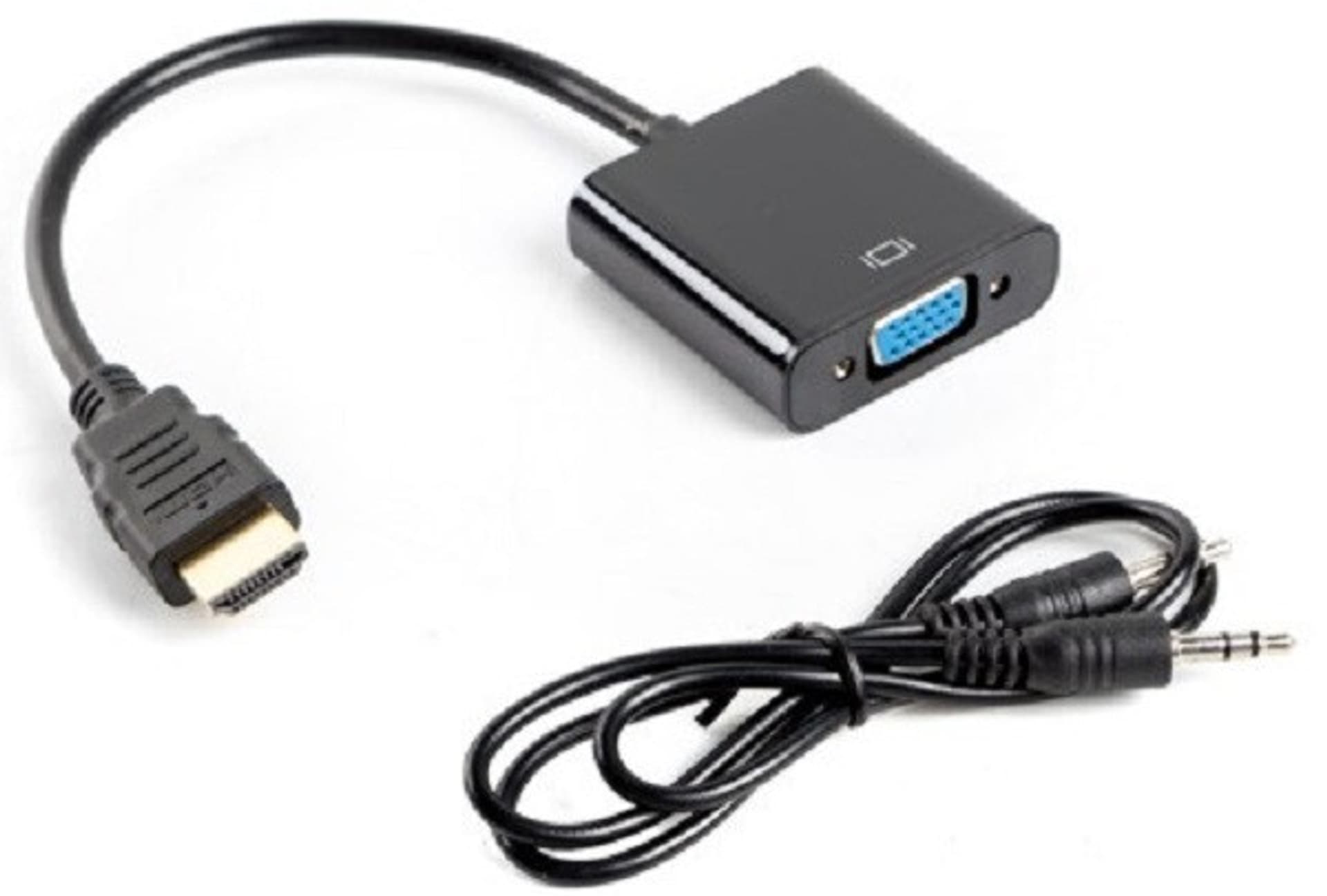 

Adapter Lanberg AD-0017-BK (HDMI M - D-Sub (VGA) F; 0,20m; kolor czarny)