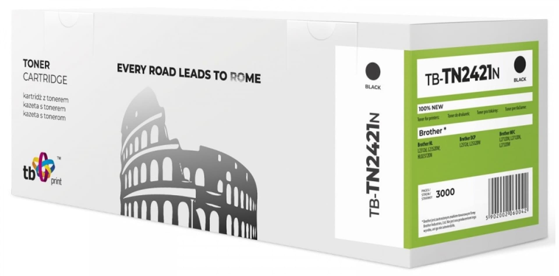 

Toner do Brother TN2421 TB-TN2421N BK 100% nowy