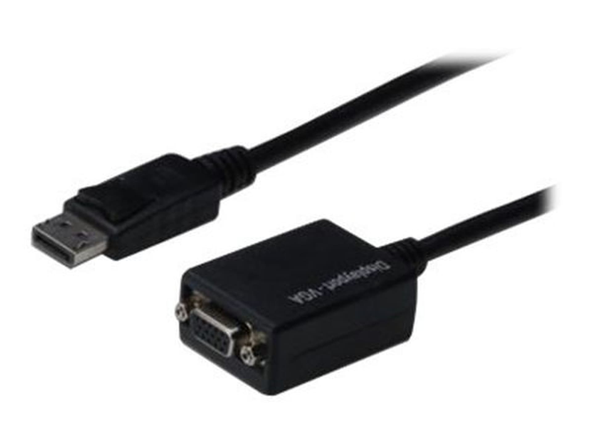 

Kabel połączeniowy DisplayPort 1.1a Typ DP/VGA, M/Ż czarny 0,15m