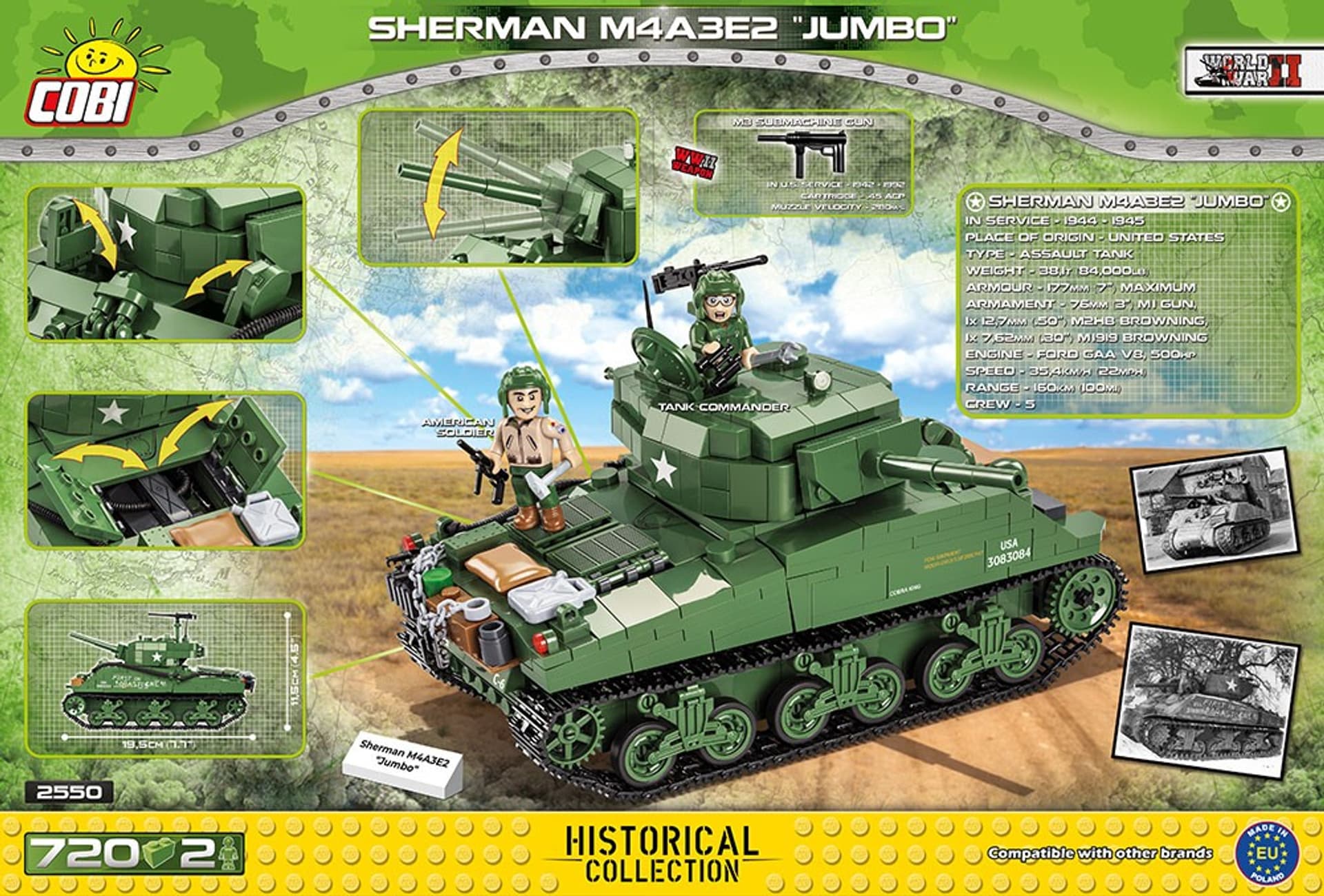 

Klocki Sherman M4A3E2 Jumbo