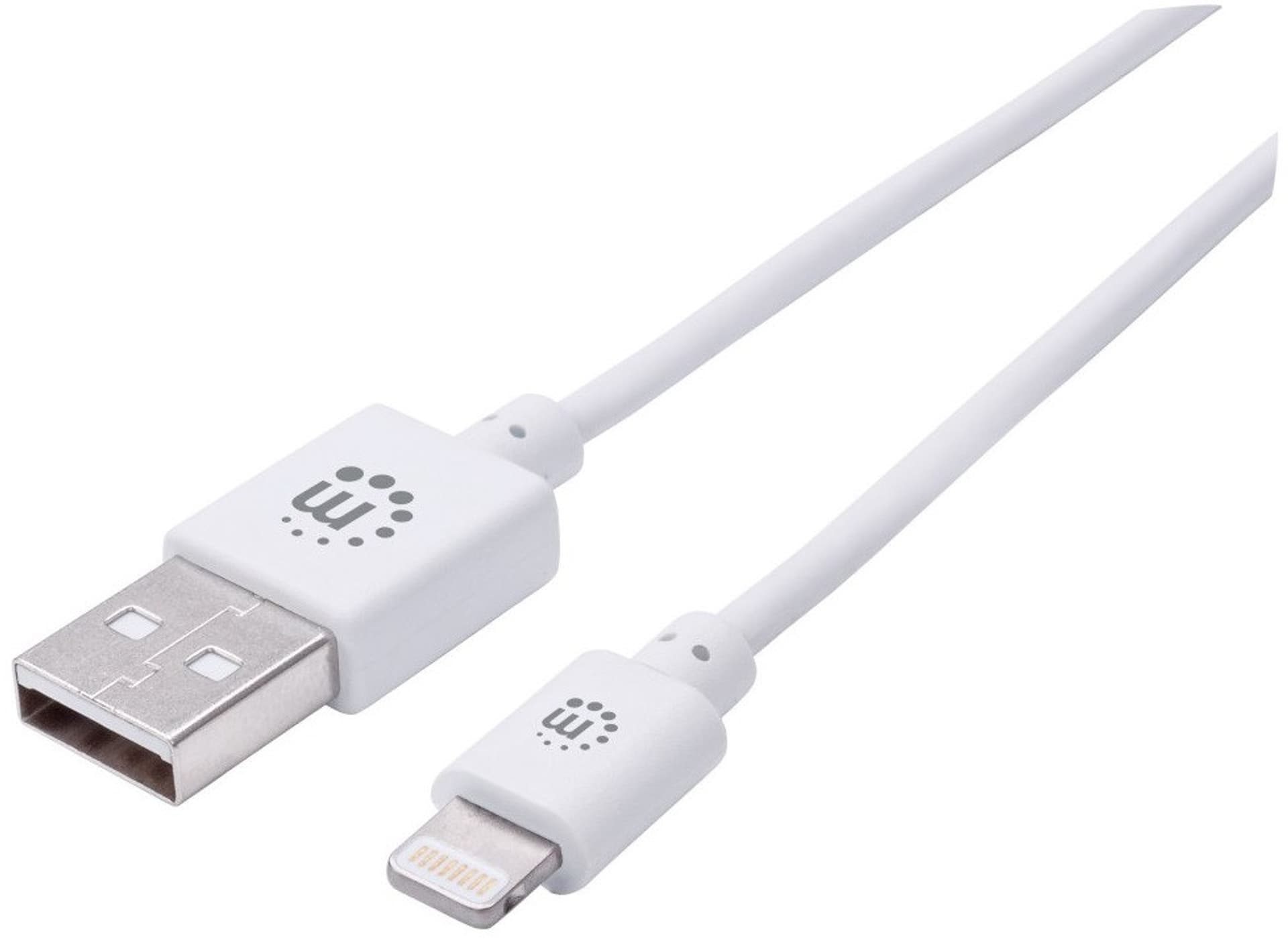 

Kabel USB-A 2.0 - Apple Lightning 8-Pin MFi 3m Biały