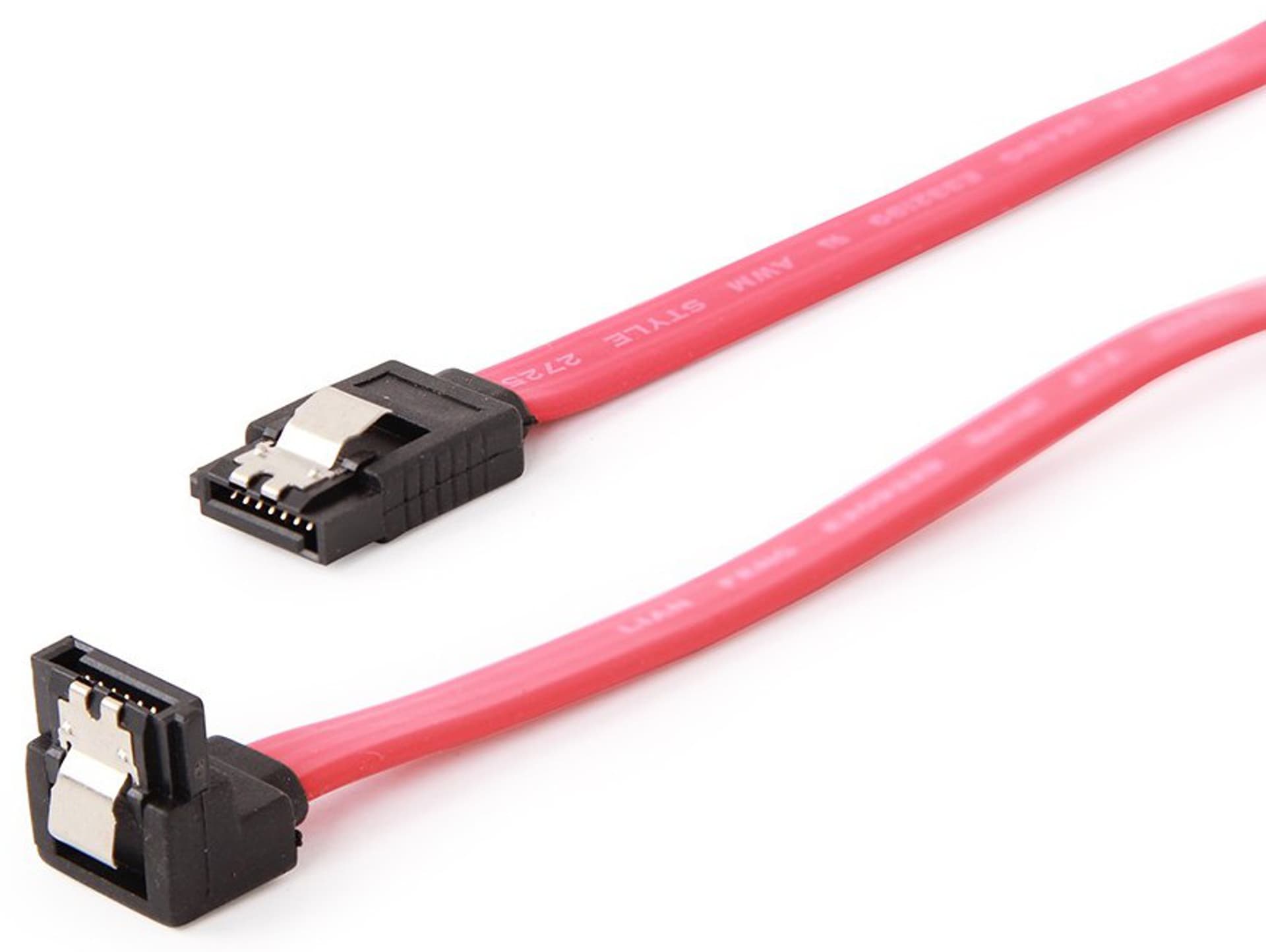 

Kabel SATA DATA III dół/prosto metalowe zatrzaski 50cm