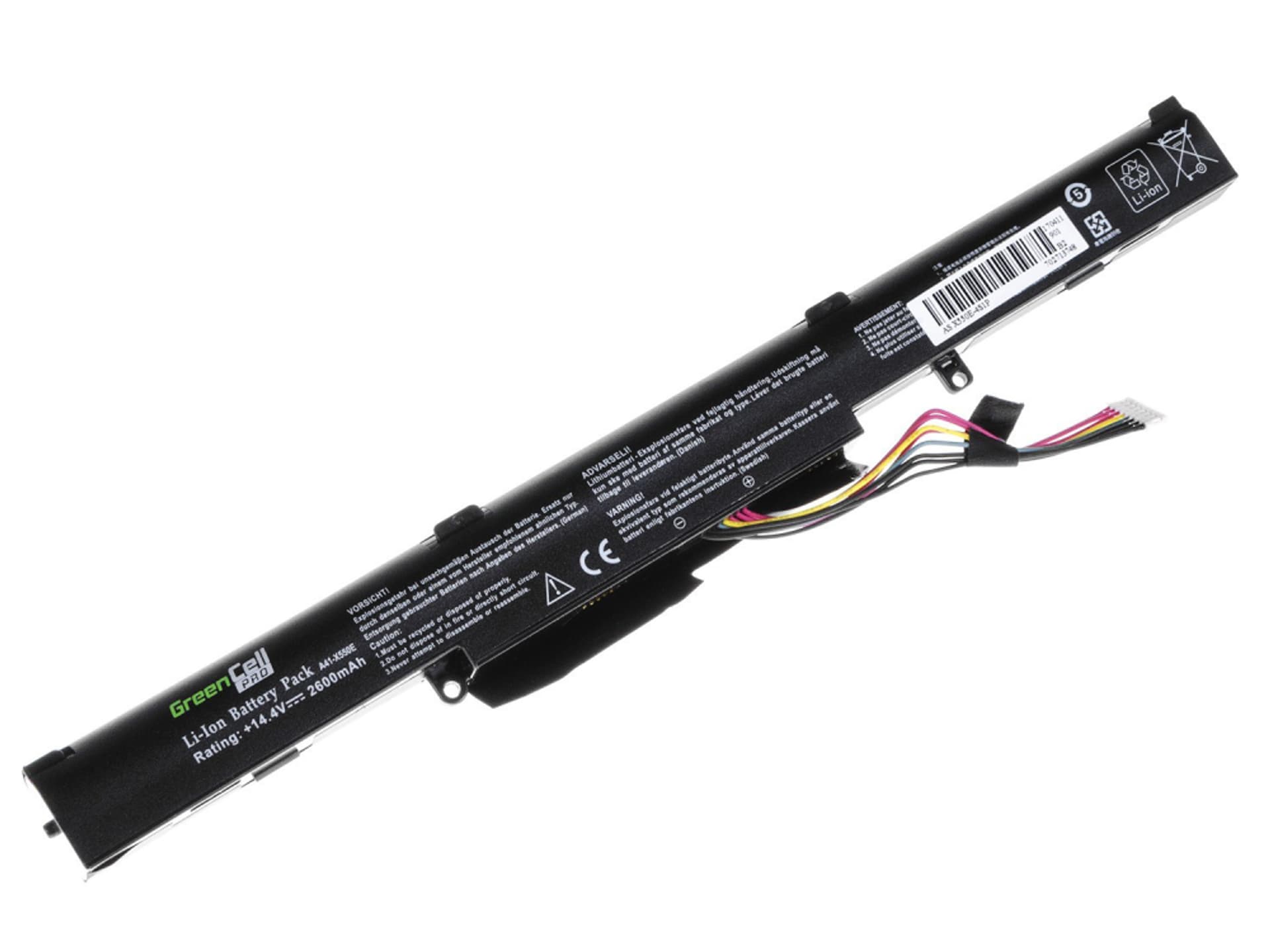 

Bateria Green Cell PRO A41-X550E do Asus F550D R510D R510DP X550D X550DP