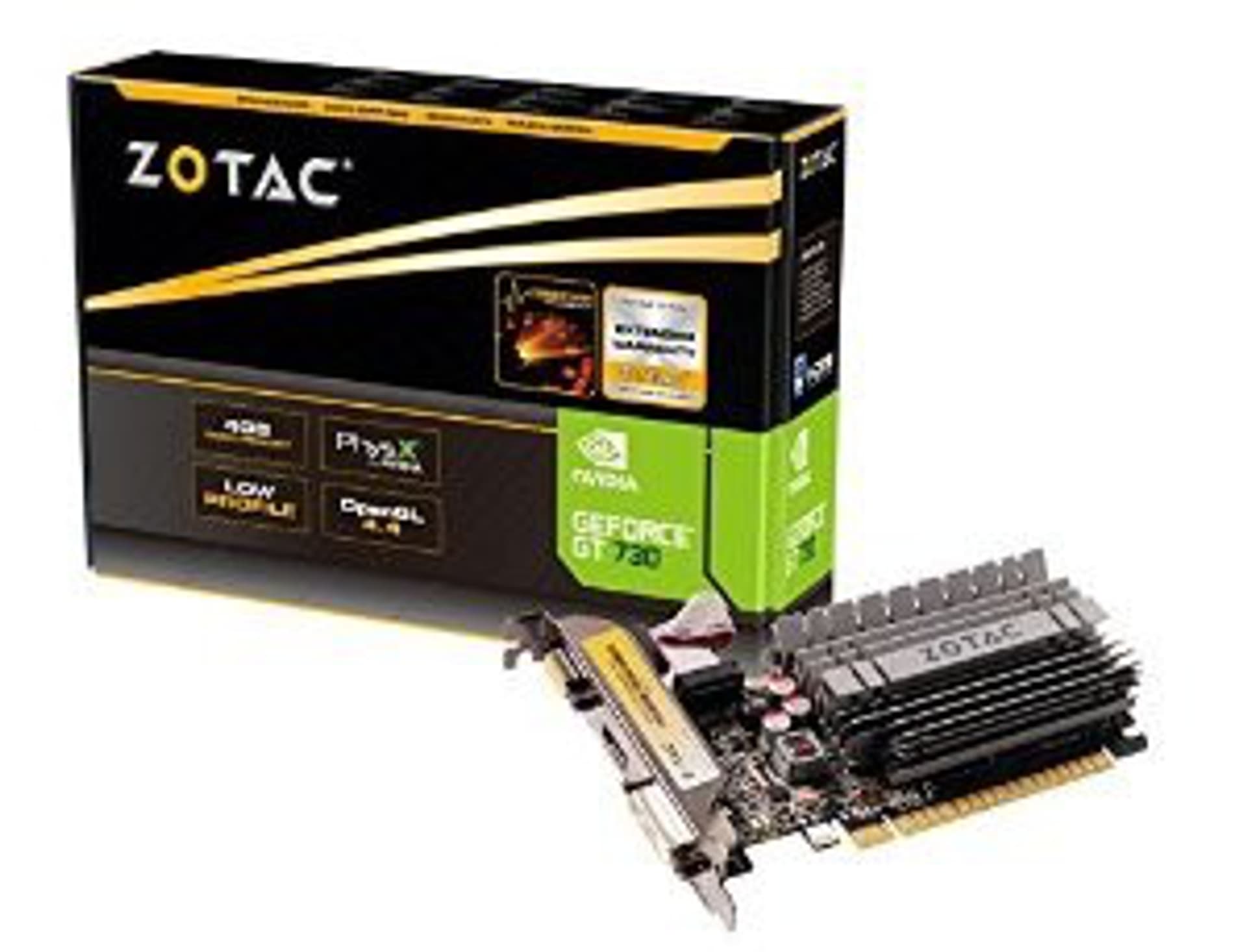 

Karta graficzna ZOTAC GeForce GT 730 4GB DDR3 Zone Edition ZT-71115-20L