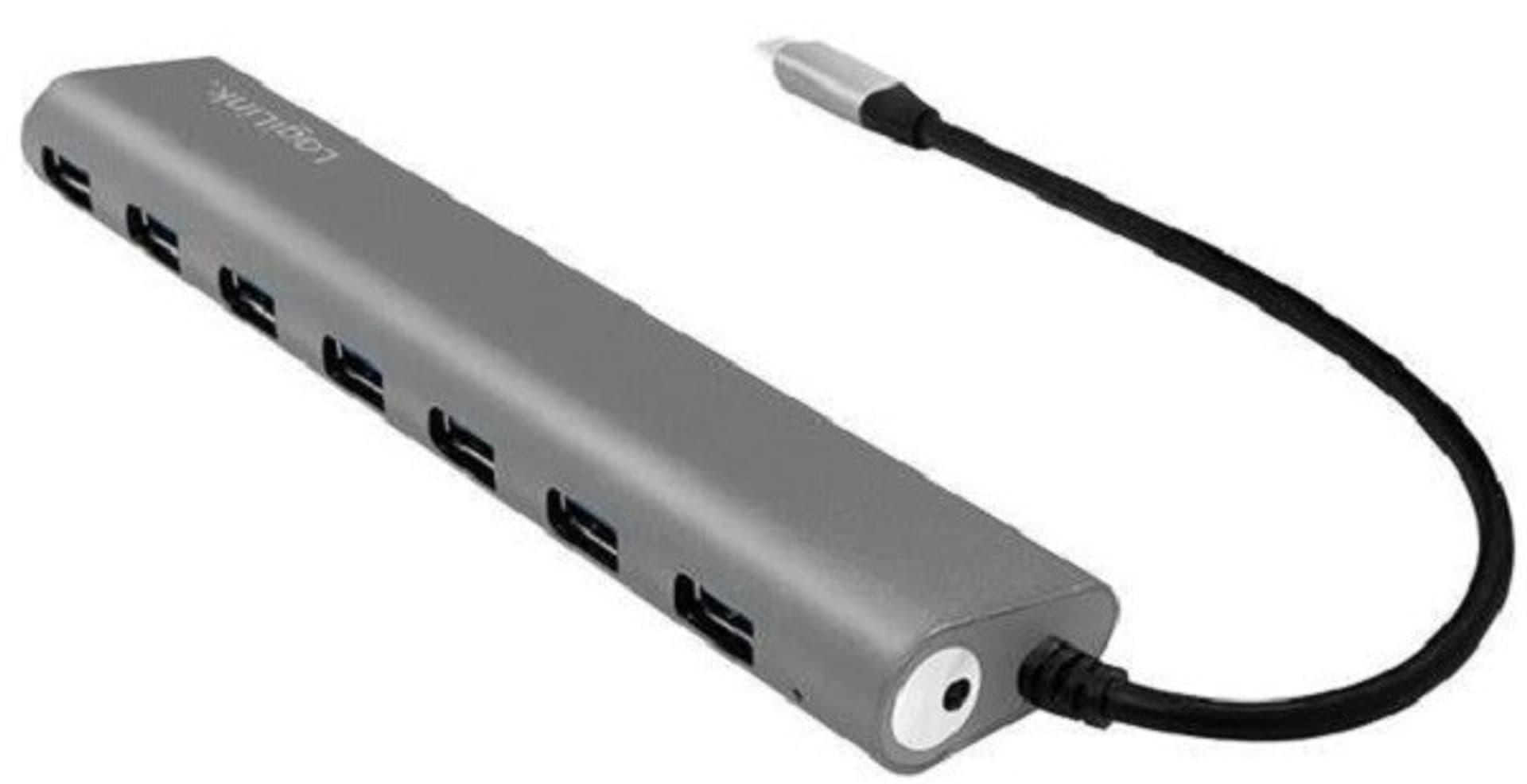 

Hub USB-C 3.1 7-portów aluminiowa obudowa