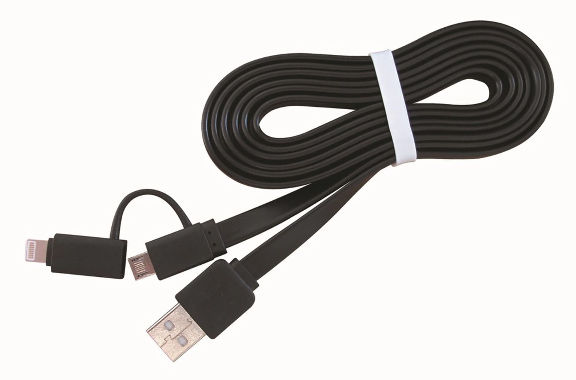 

Kabel USB AM->Micro-BM/ Lightning Apple 1m