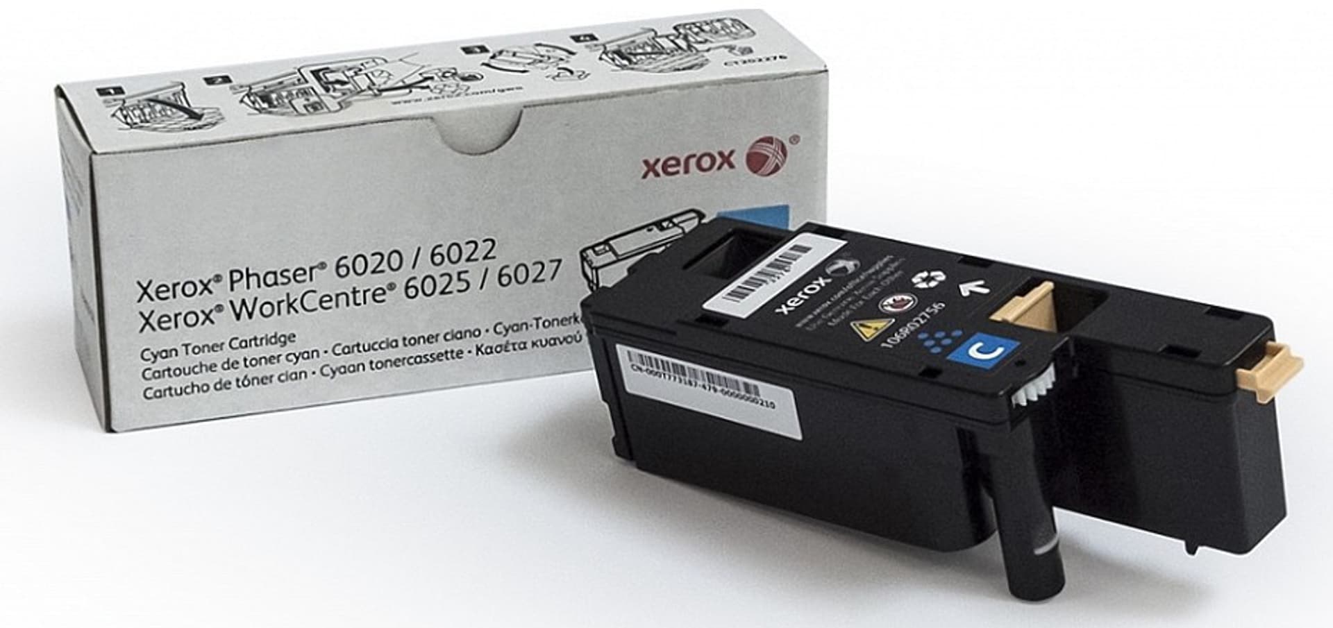 

Xerox oryginalny toner 106R02760, cyan, 1000s, Xerox Phaser 6020, 6022, WorkCentre 6025, 6027, O