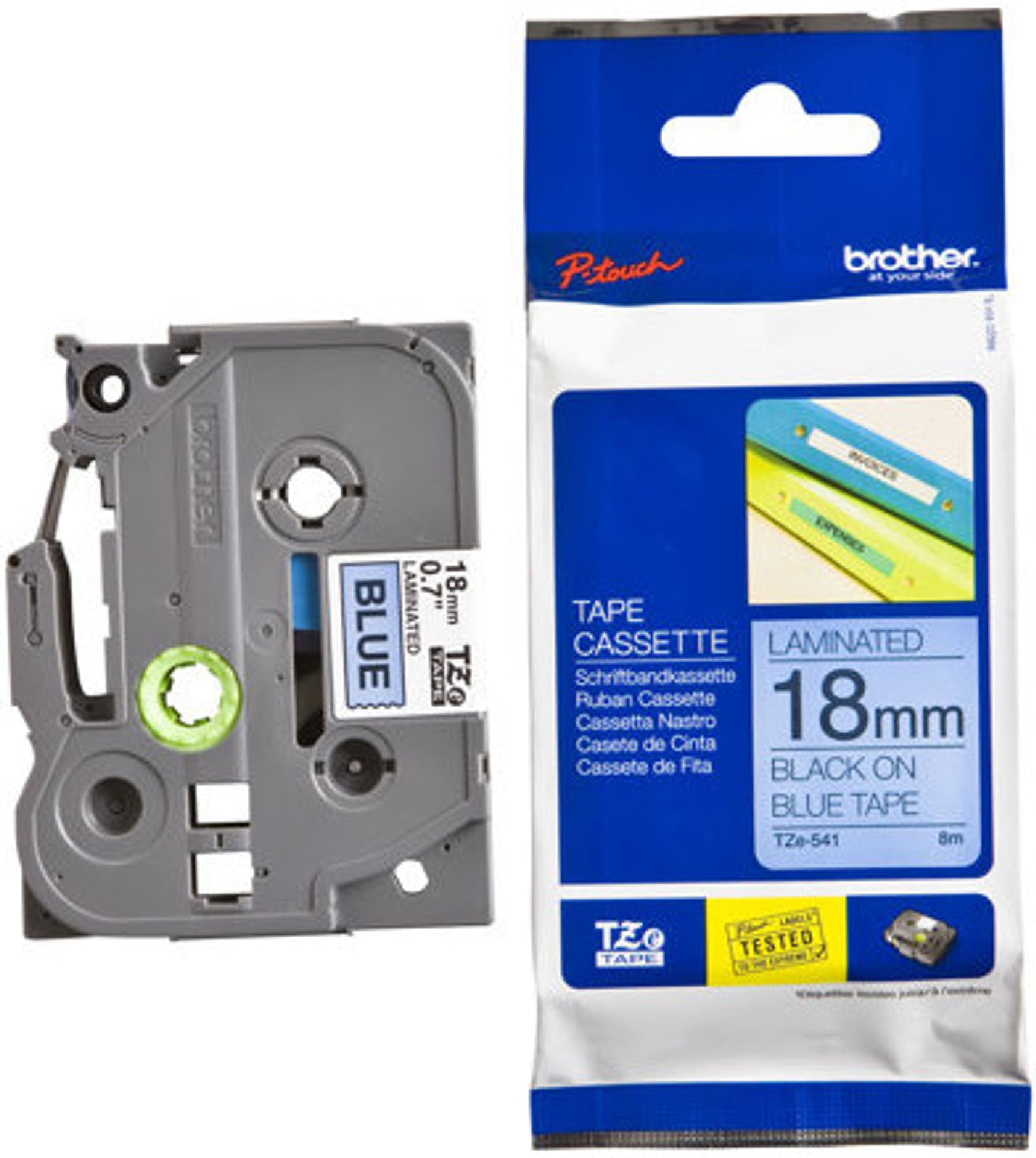 

Taśma BROTHER Laminowana Czarny TZe-541